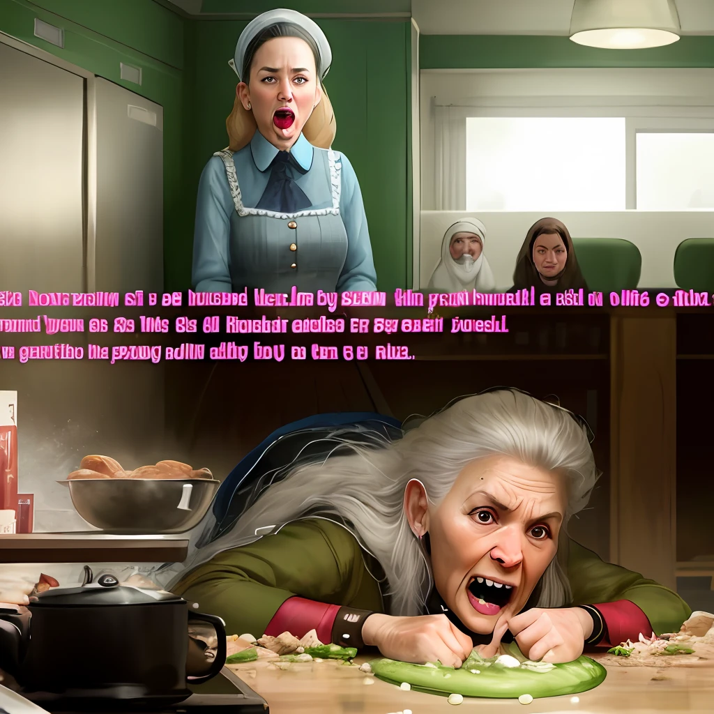 Disgusting woman