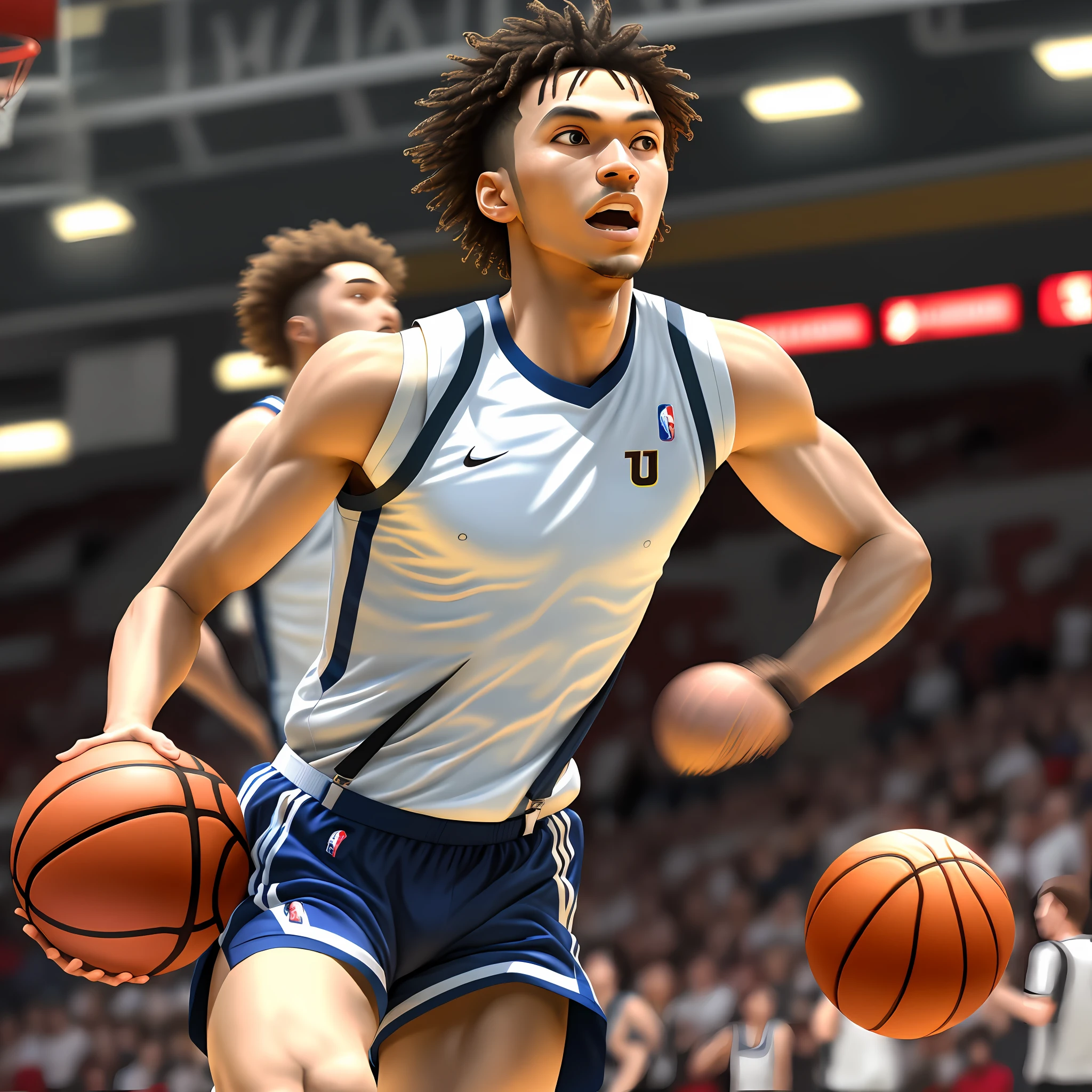 Wear suspenders，mtu，Playing the Basketball