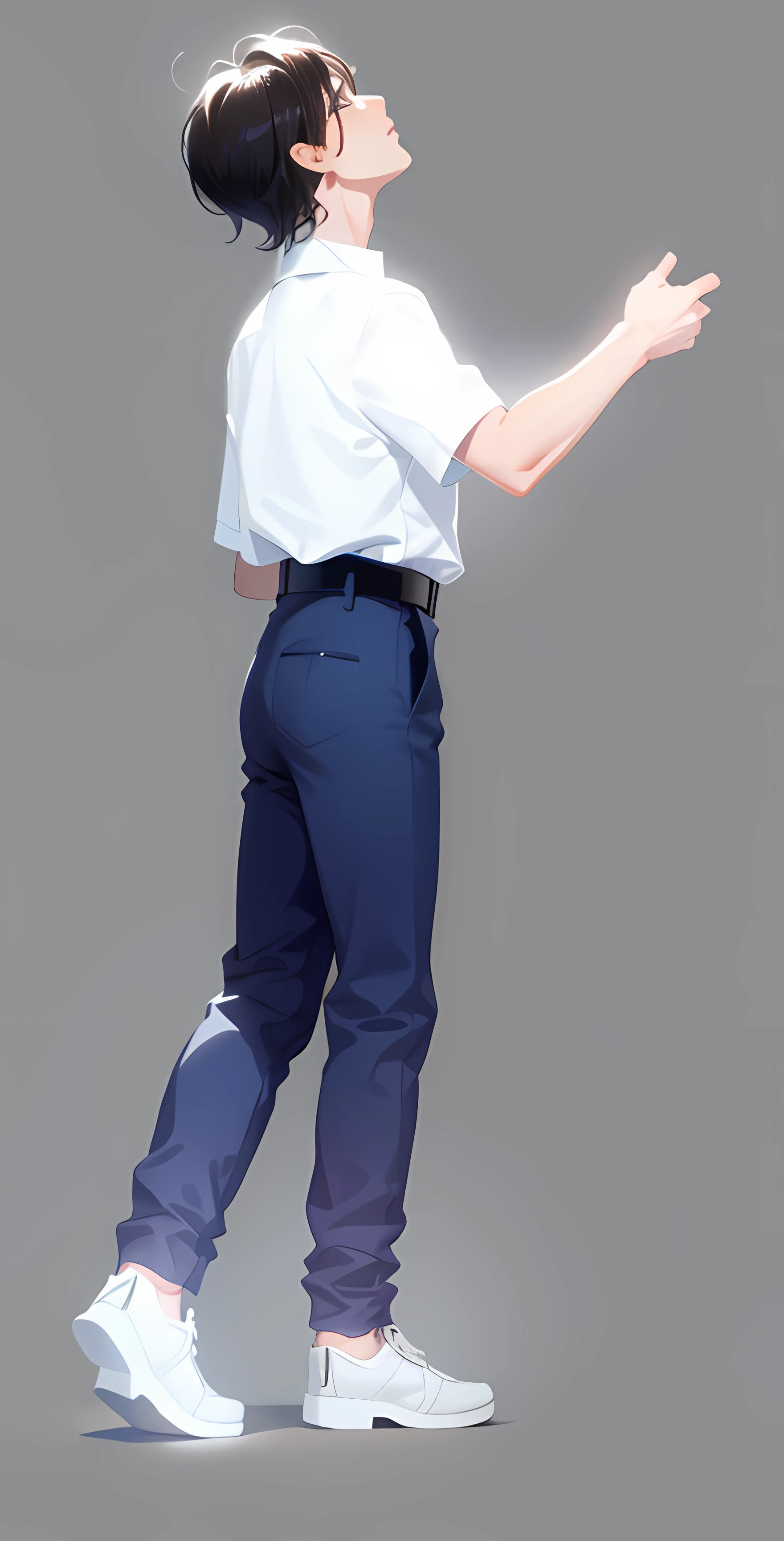 (tmasterpiece、toplight、Delicate eyes:1.2)、1boys.Handsome face,black color hair