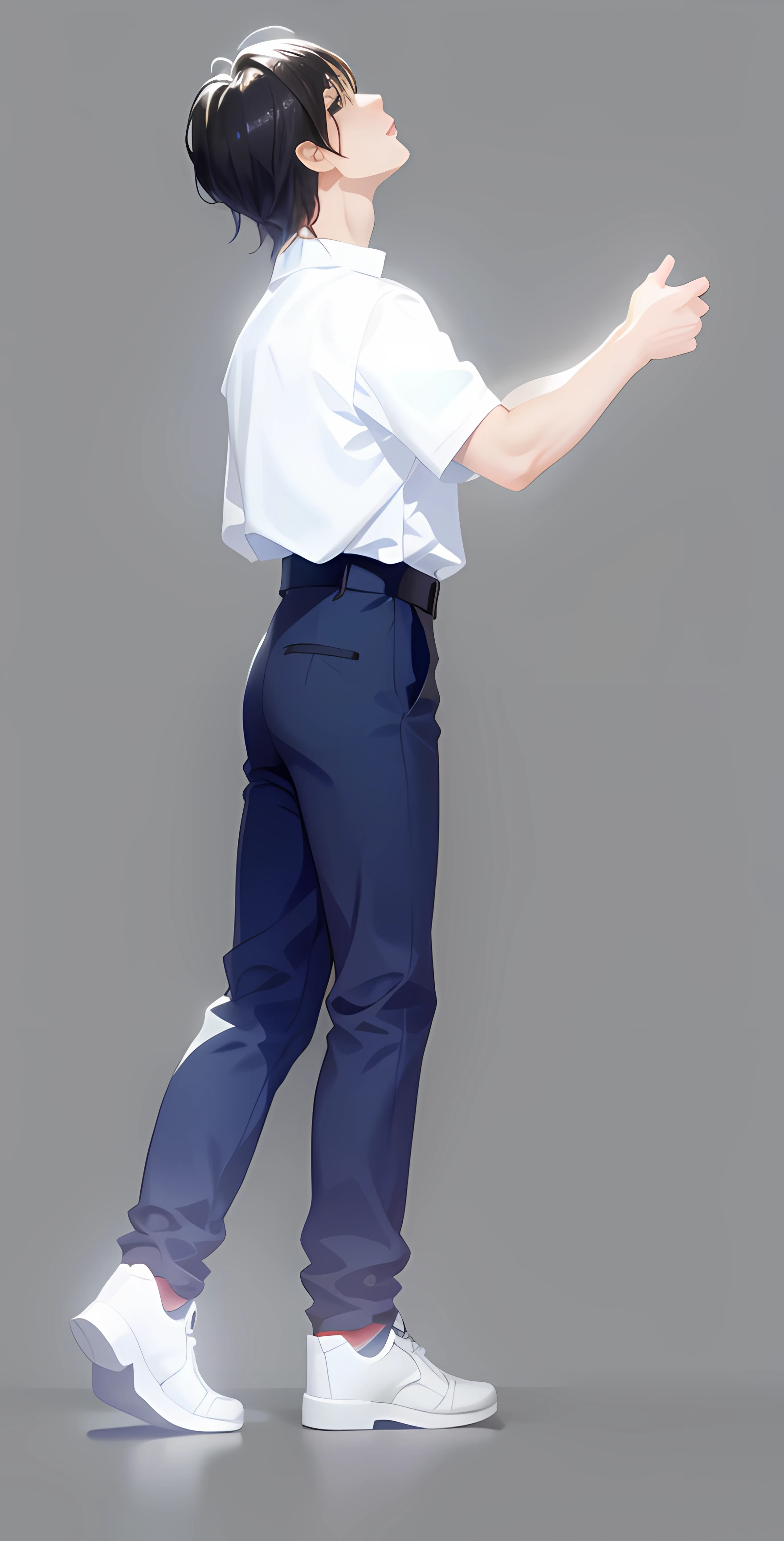 (tmasterpiece、toplight、Delicate eyes:1.2)、1boys.Handsome face,black color hair