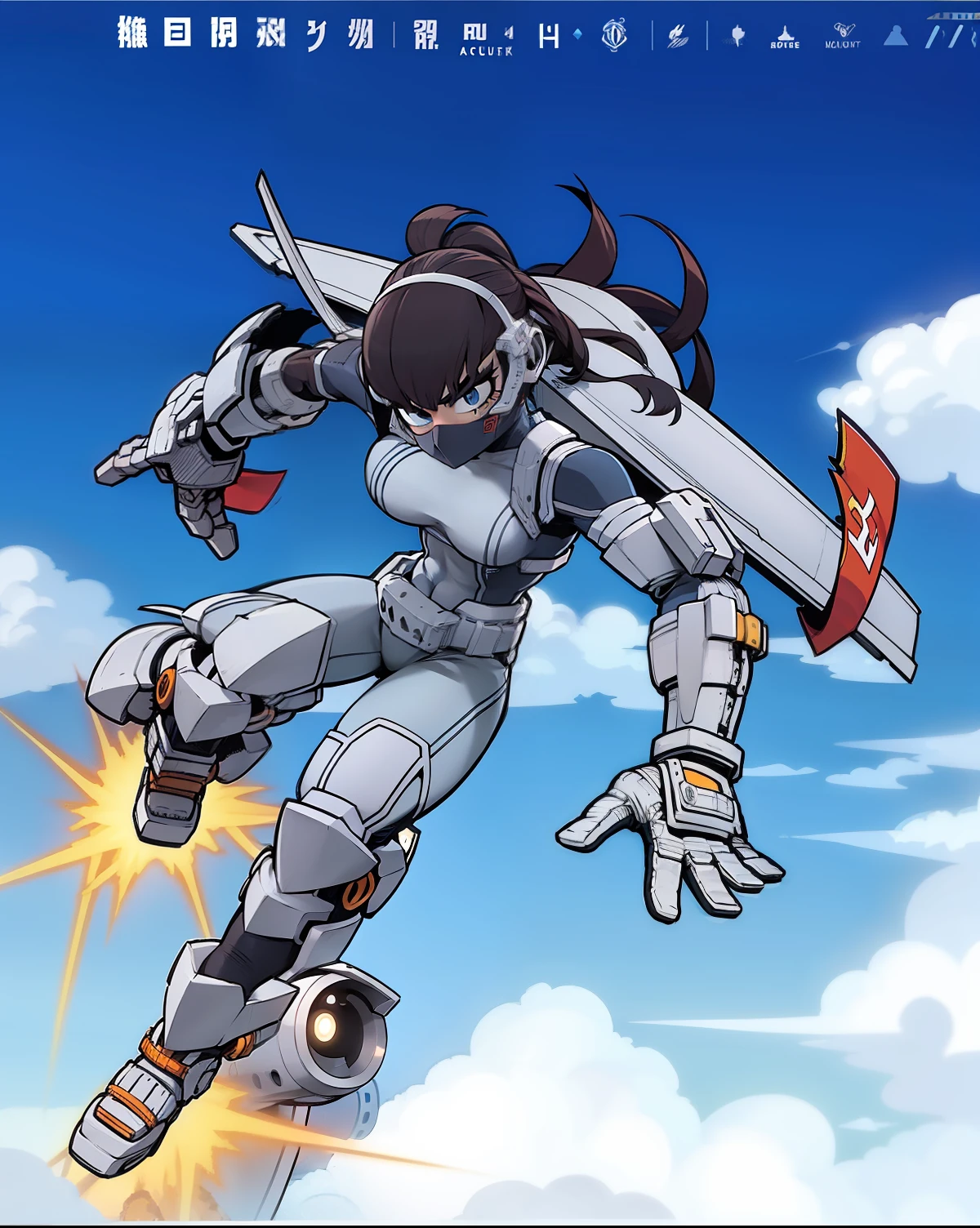 My Hero Academic Style, Wide Hips, Wide Thighs, Big Chest, Full Body, Masterpiece, Best Quality, 1Girl, Hero Costume, Full Body Suit, Smug, Perky Look,