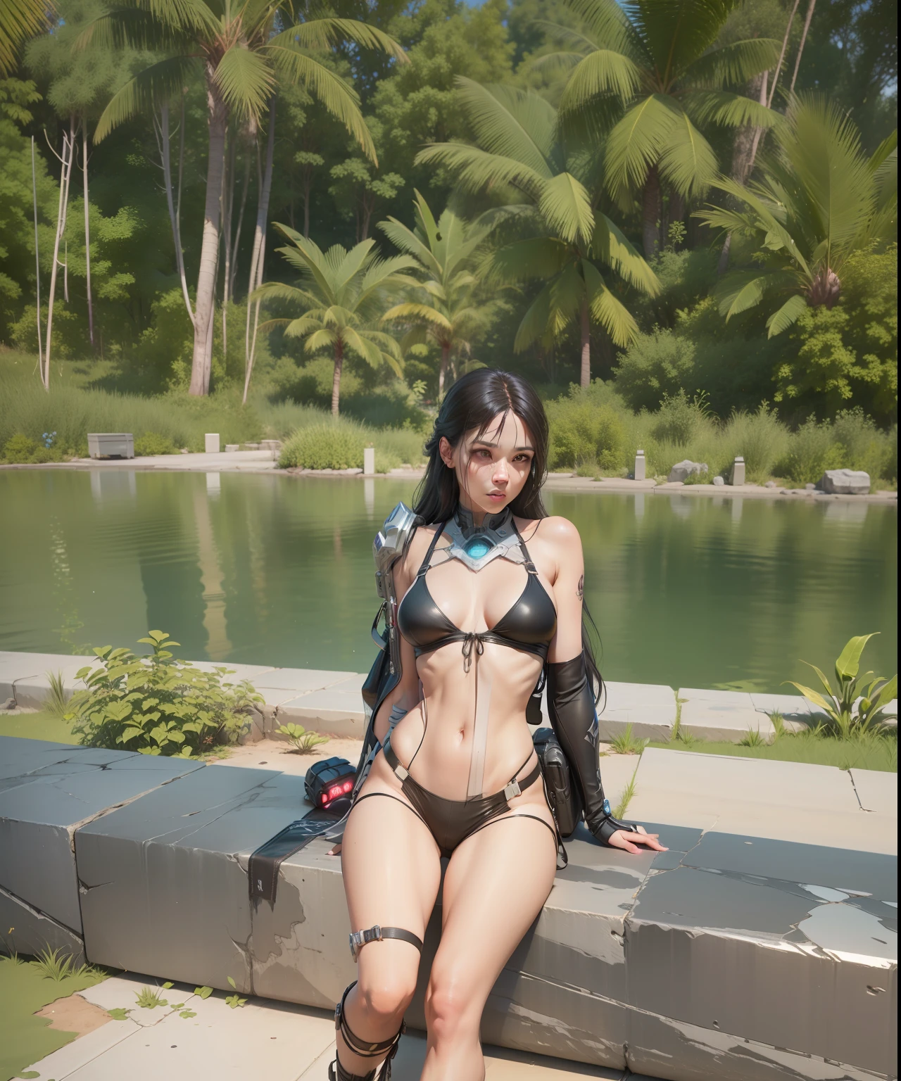 ((Best quality)), ((masterpiece)), (detailed:1.4), 3D, an image of a beautiful cyberpunk female,HDR (High Dynamic Range),Ray Tracing,NVIDIA RTX,Super-Resolution,Unreal 5,Subsurface scattering,PBR Texturing,Post-processing,Anisotropic Filtering,Depth-of-field,Maximum clarity and sharpness,Multi-layered textures,Albedo and Specular maps,Surface shading,Accurate simulation of light-material interaction,Perfect proportions,Octane Render,Two-tone lighting,Wide aperture,Low ISO,White balance,Rule of thirds,8K RAW,