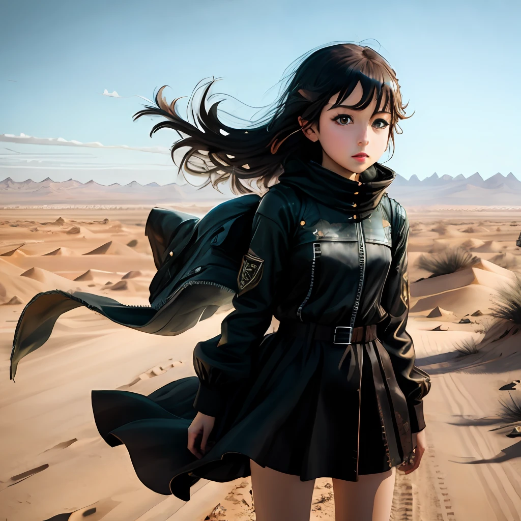 Two-dimensional wasteland wind loli black silk whole body