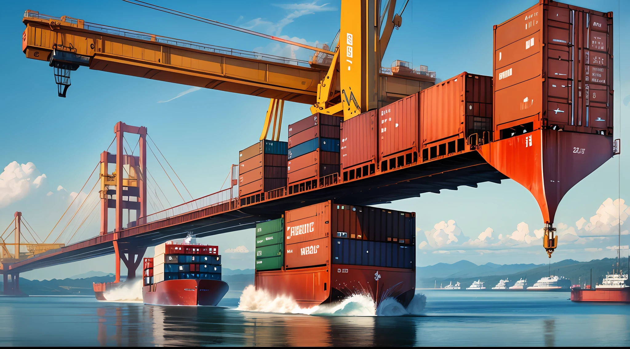 Container bridge crane