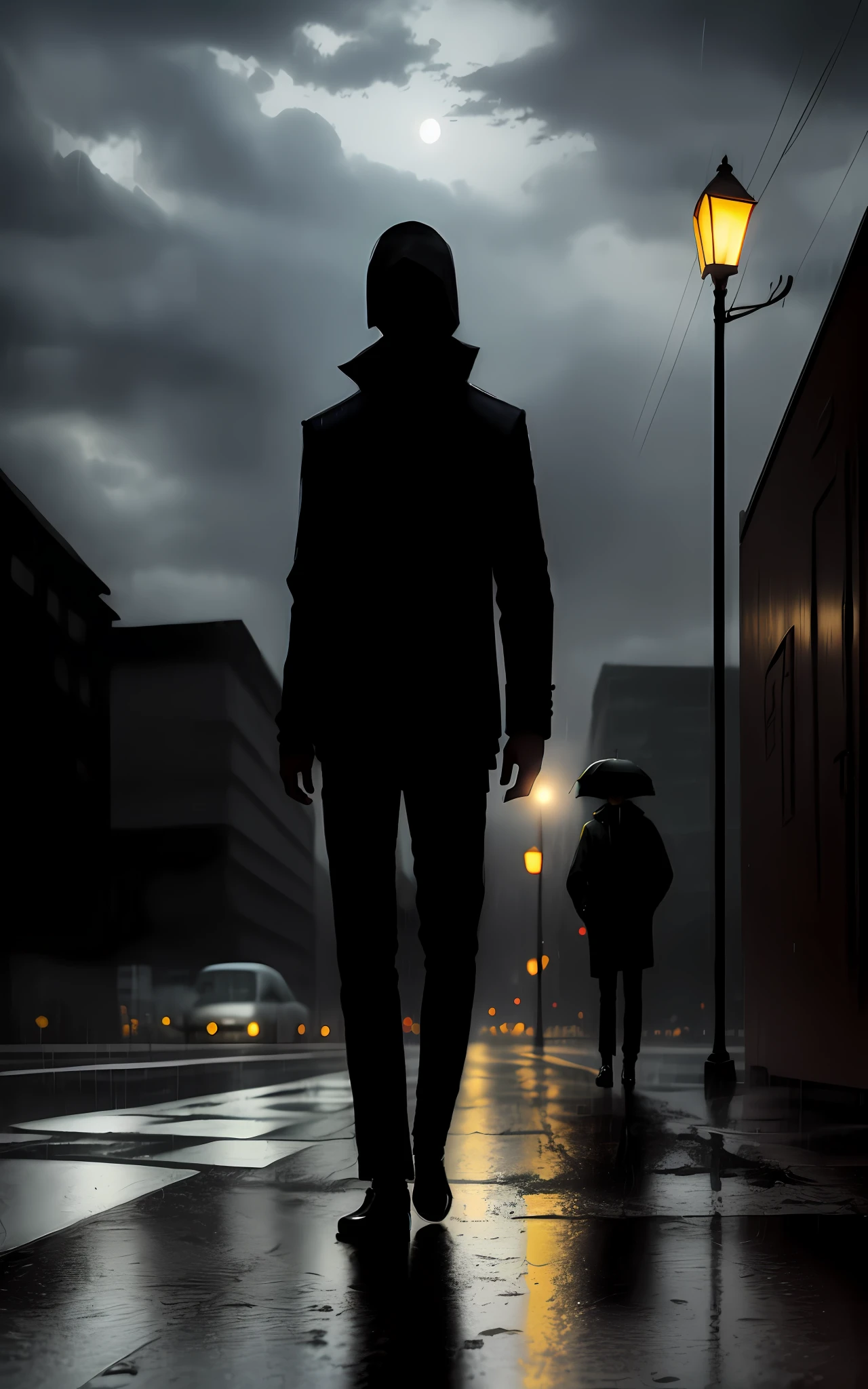 drak，kosmos，darkly，shadowy，repression，rainy evening，shadowing，law，