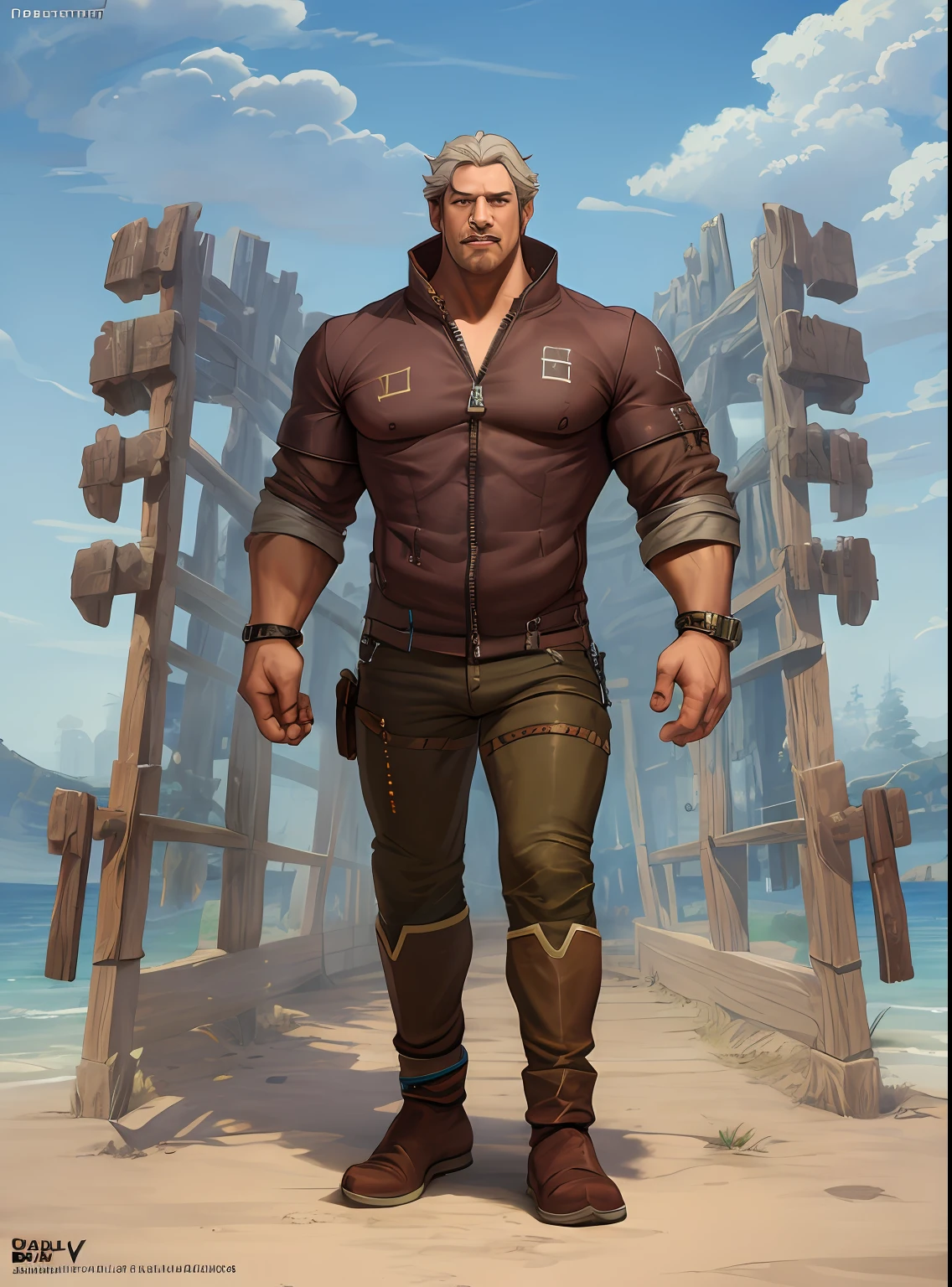 Zipper guy, concept art,4k