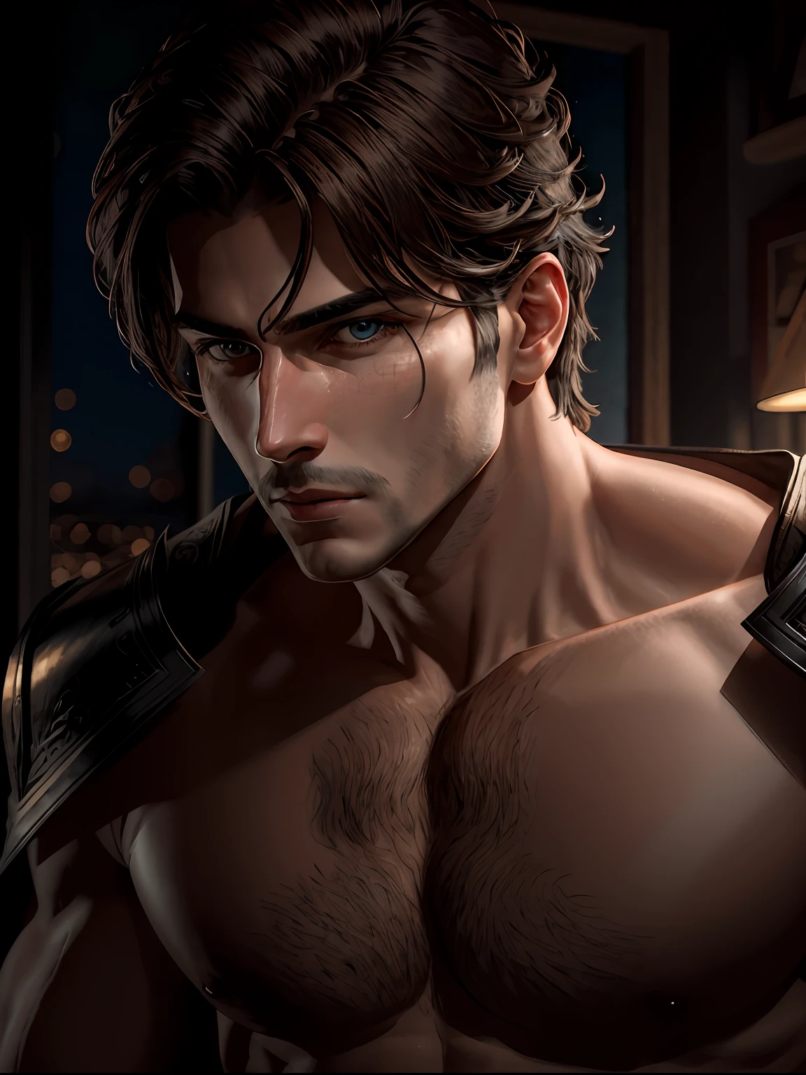 uncensored, 8k uhd, (hyper realistic), (photo realistic), (masterpiece), (best quality), (1boy), (solo), (erotic:1.2), (finely detailed face),(highres:1.4), (intricate details:1.4), RAW, best quality, ultra res, photorealistic, high resolution skin texture , (ulzzang-6500-v1:0.4), (PureErosFace_V1:0.1)(RAW photo, best quality), (realistic, photo-realistic:1.3), masterpiece, an extremely manly and masculine Nightwing, extremely detailed, CG, unity , 2k wallpaper, Amazing, finely detail, extremely detailed CG unity 8k wallpaper, huge filesize, ultra-detailed, highres, absurdres, soft light, pietroboselli person, tan skin, detailed fingers, extremely detailed eyes and face, beautiful detailed nose, beautiful detailed eyes, light on face, looking at viewer, (1man, mature face), realistic face, realistic body, underwear, shirtless, huge bulge on underwear.