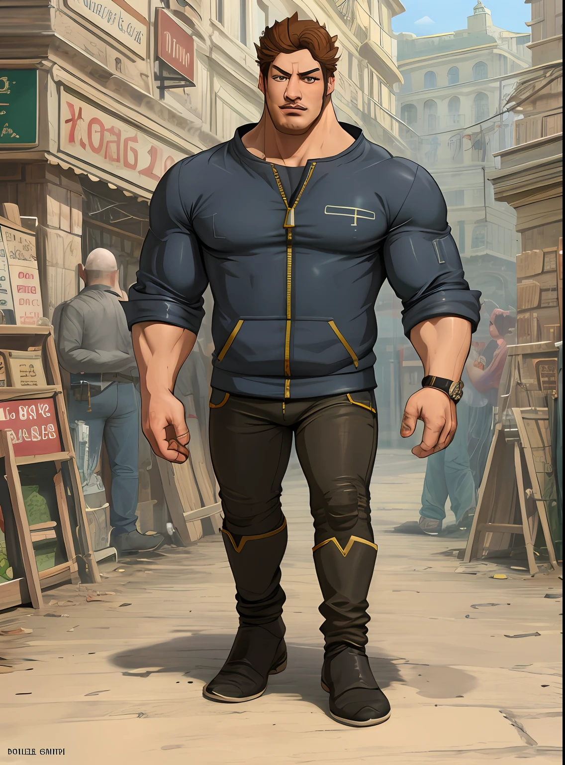 Zipper man, concept art,4k