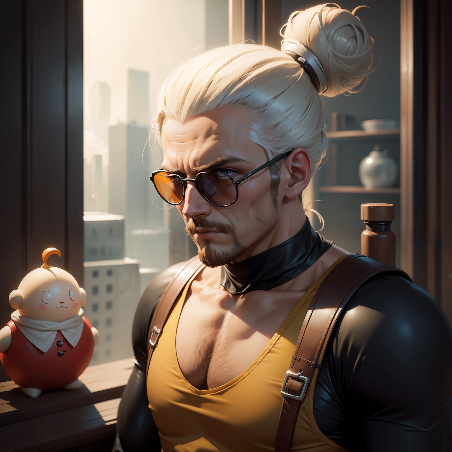 Bun man, concept art, 4k