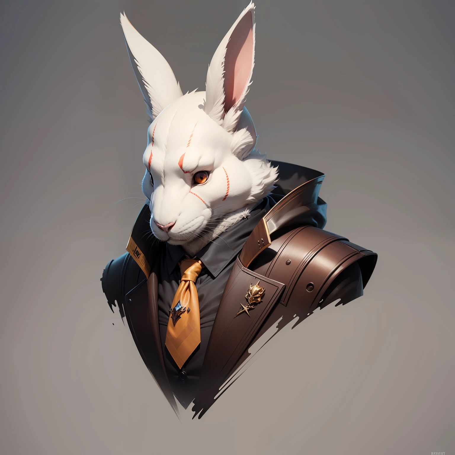 Mr rabbit head, concept art, 4k