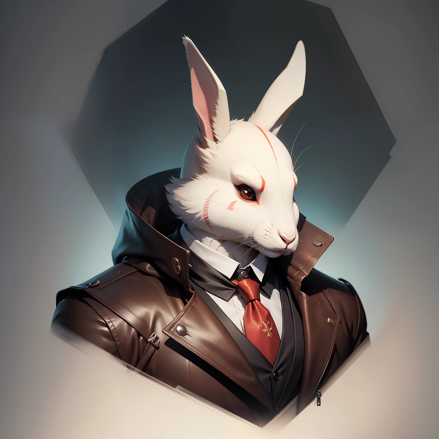 Mr rabbit head, concept art, 4k