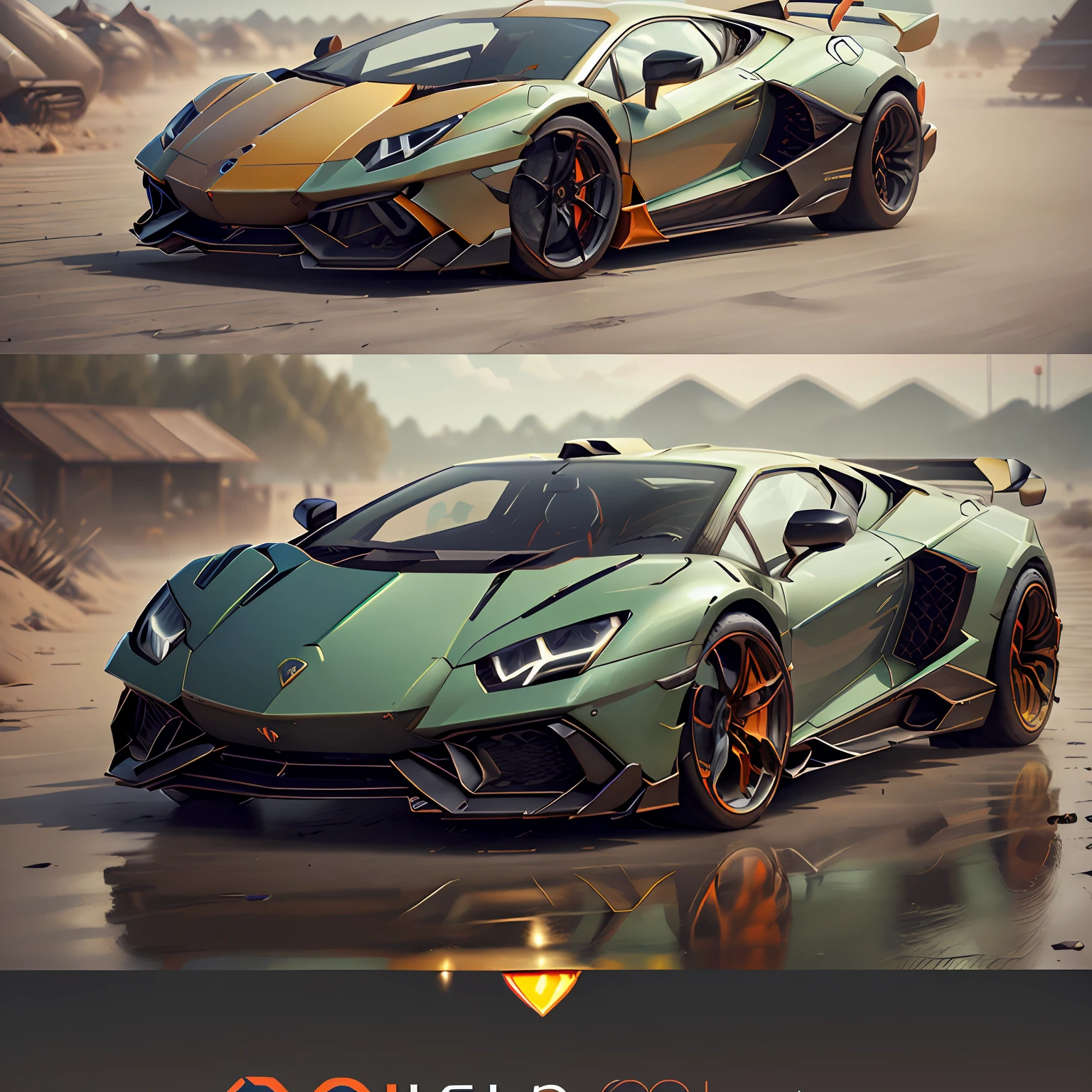 (LAMBORGHINI POISON 2023 ),(total view) ,Cores 64 k, (laranja/laranja),NEON 3D ,TOKIO,detalhes hiper realismo