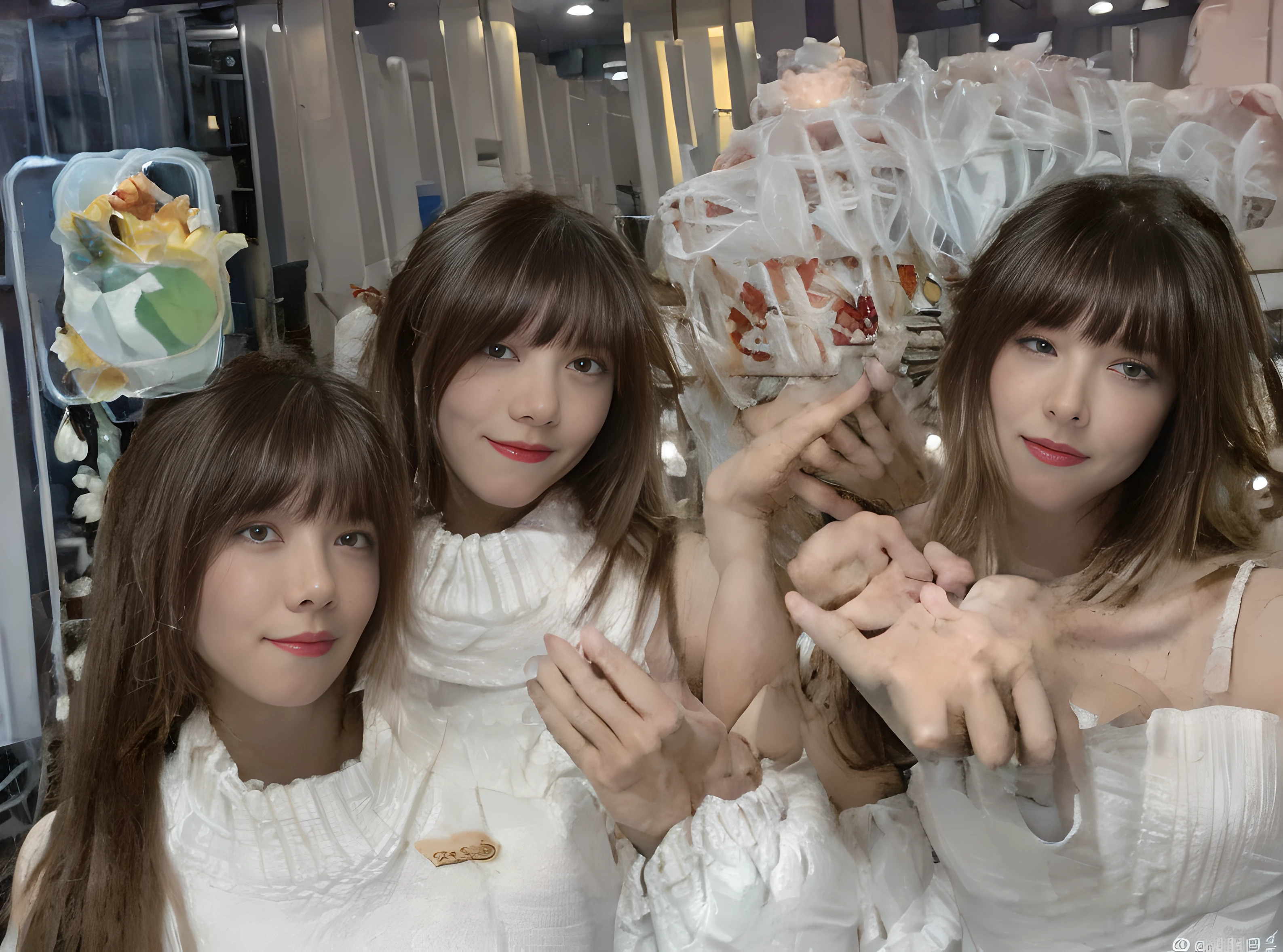 White clothes, White skin, whaite hair, Masterpiece, Authentic of the highest quality