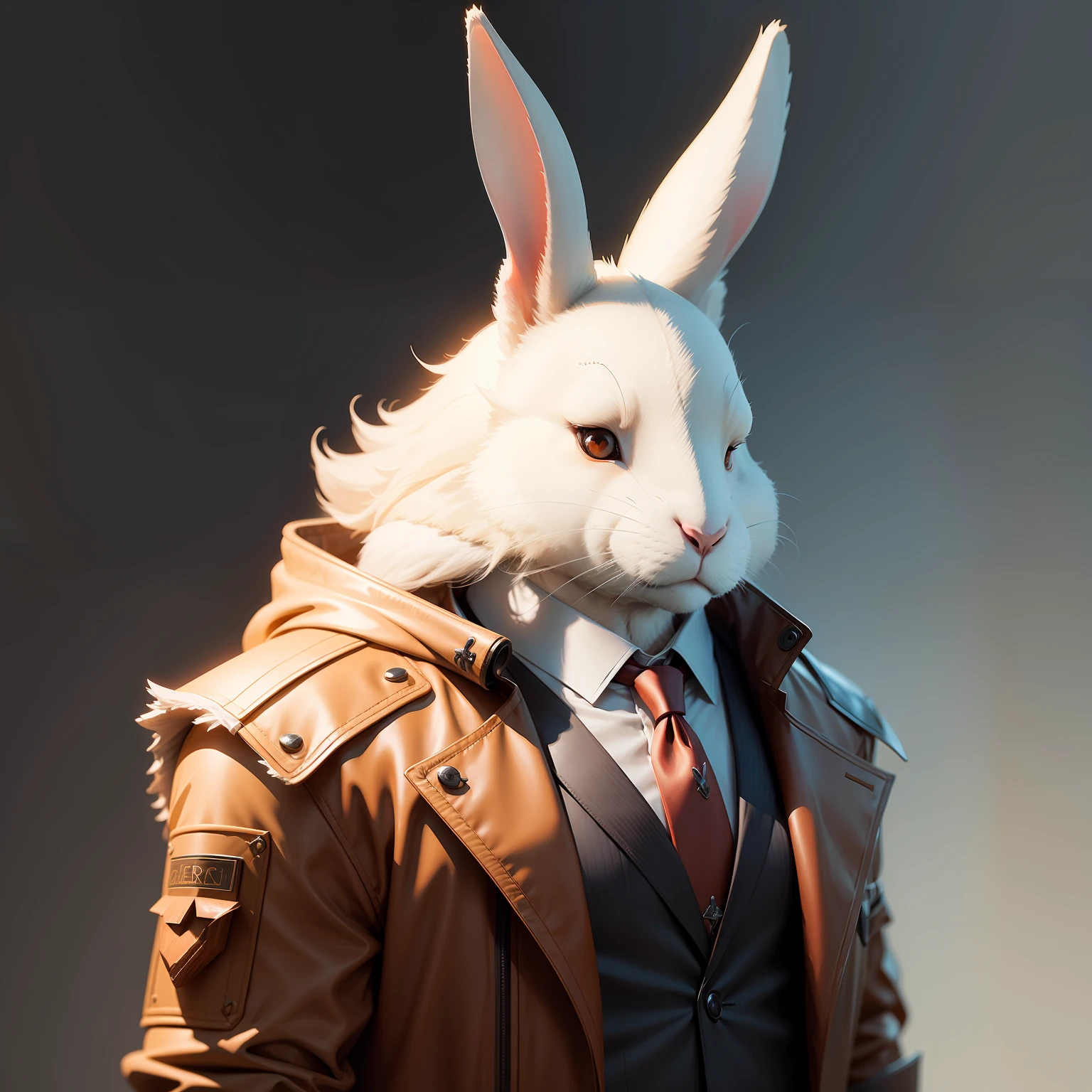 Mr rabbit head, concept art, 4k