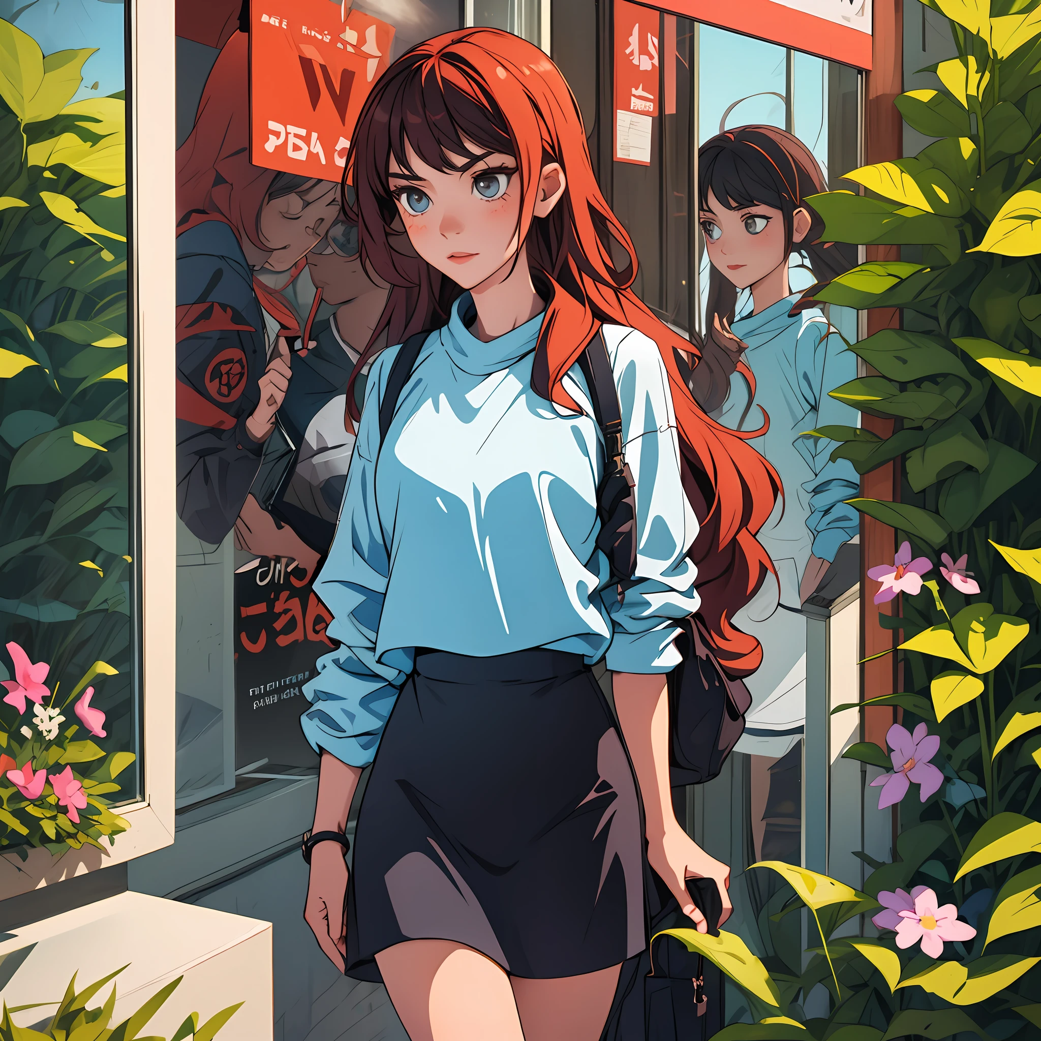 The girl's clothes reflected the word Daan