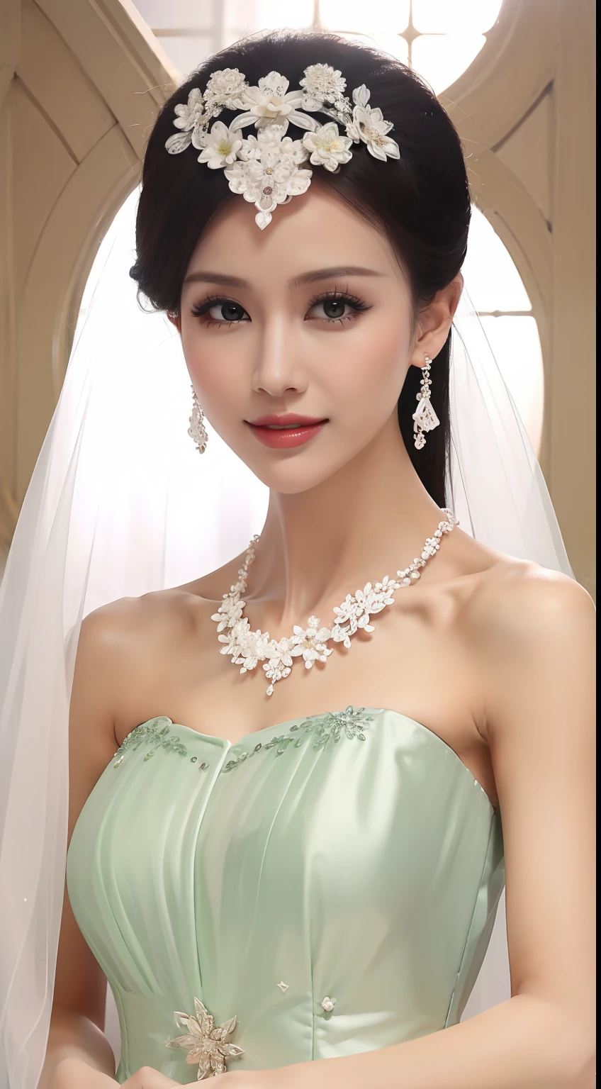 Fashion model 20 years old [[[[closeup cleavage]]]], [[[[boobgasm]]]], [[[[coll]]]], [[[[bshoulders]]]], perfect  eyes, Perfect iris，Perfect lips，perfect teeth，Perfect skin，with fair skin，Long face，slender nose，Soft front light，hdr，Movie girl，no headwear，long whitr hair，Long hair with a shawl，Casual，The background is outdoors，Flowers and greenery，（pastel colour：1.2）