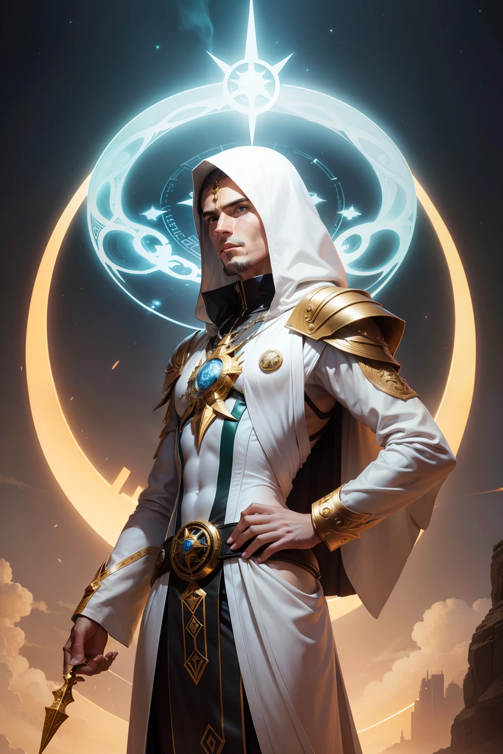 futuristic image of Hermes Trismegistus