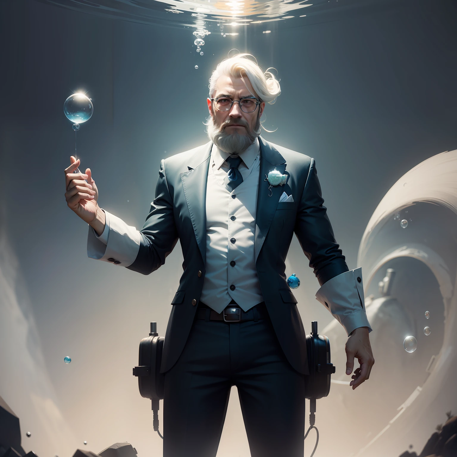 Mr bubbles, concept art, 4k
