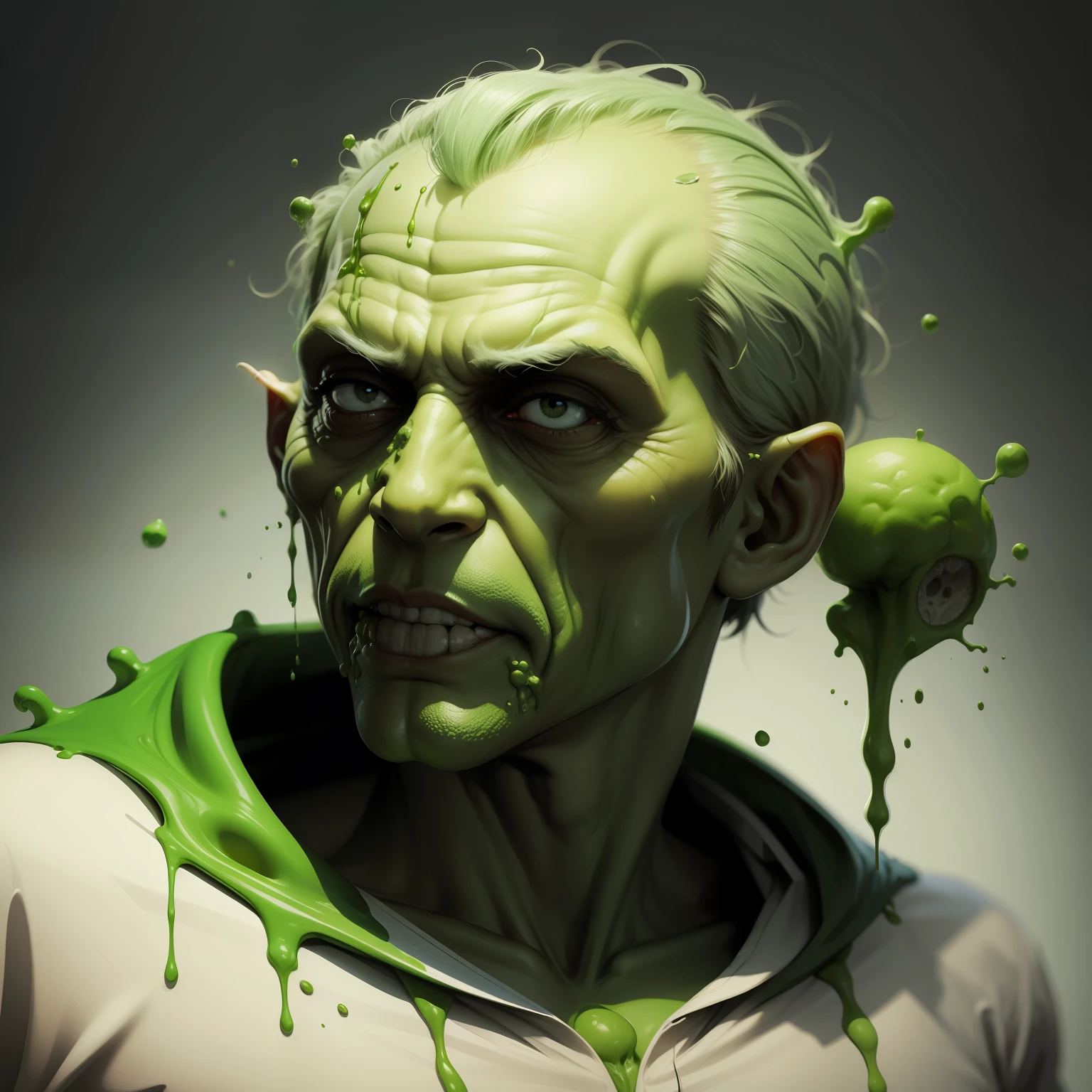 Snot for brains man, concept art, 4k