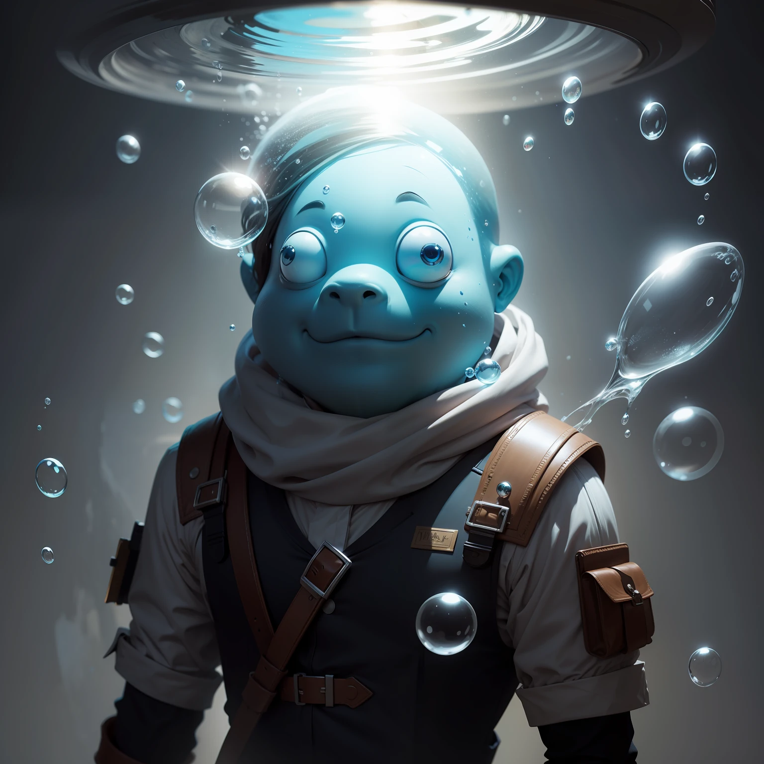 Mr bubbles, extra bubbles, concept art, 4k