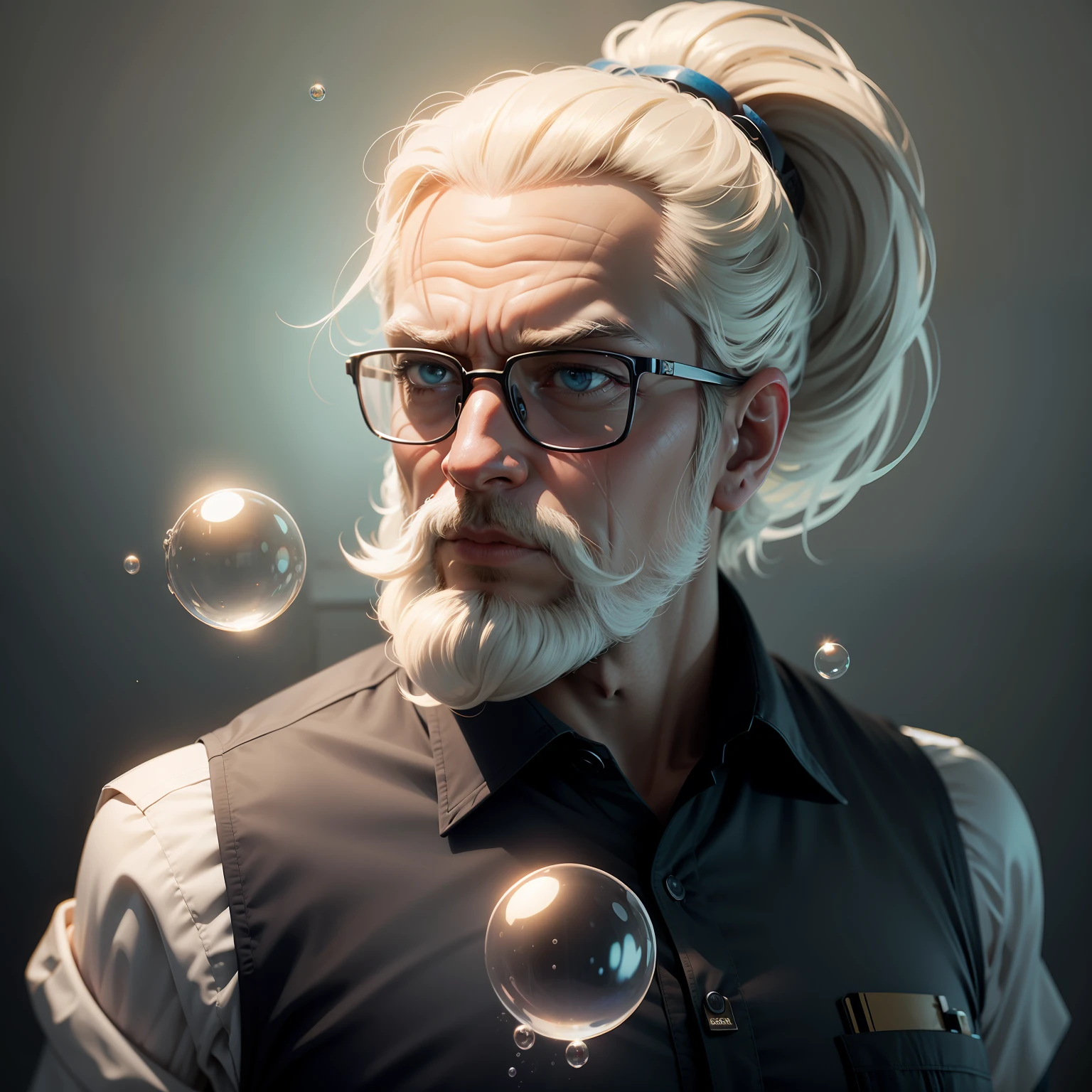 Mr bubbles, extra bubbles, concept art, 4k
