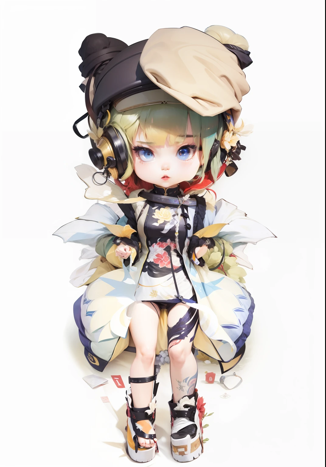 A half body，Lovely Zhengbiye singer
