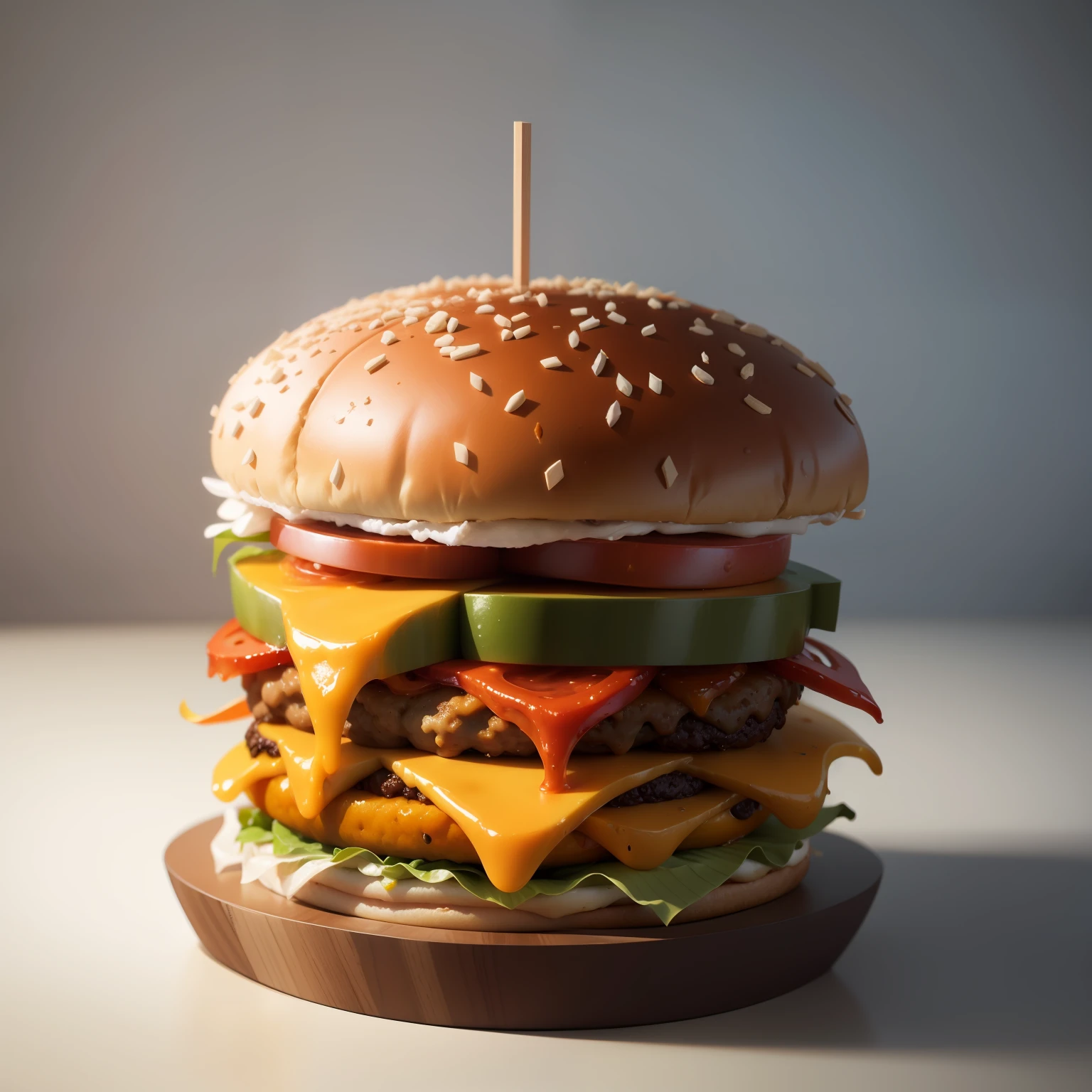 Mr burger head, concept art, 4k