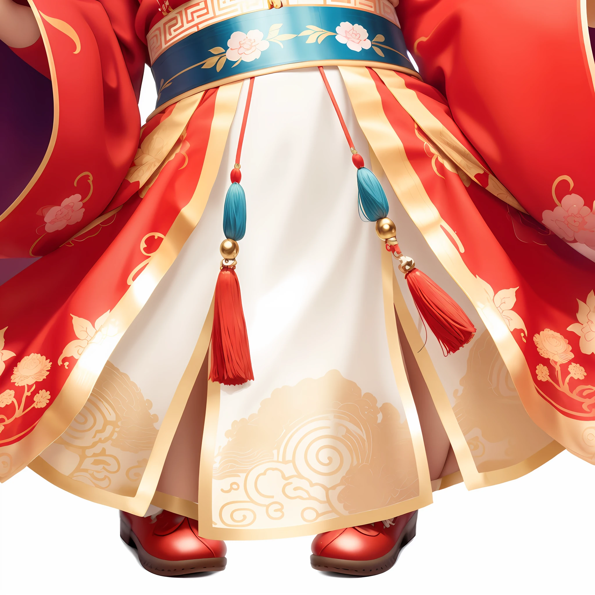nipple tassels,Red cloth shoes,Chinese pattern,HighestQuali,Pubic area is clear,8K