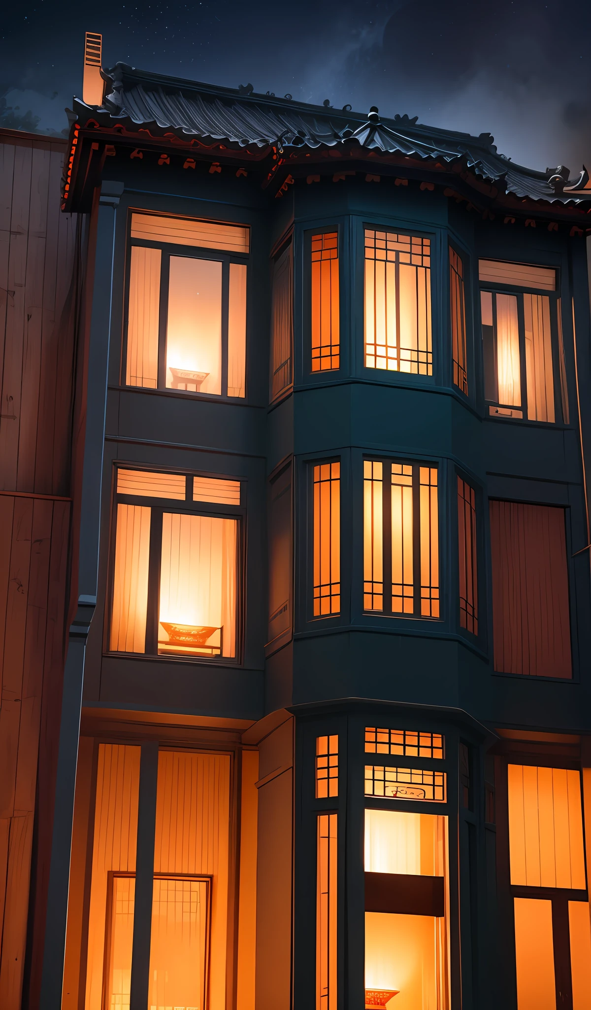 abstract res：The lights in the villa were all out late at night，Suddenly, there was a shrill cry。