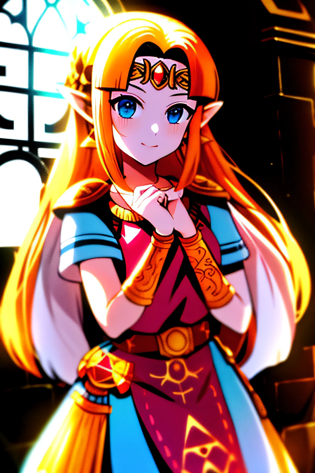 Masterpiece, Best_quality, 1girll, Solo, Princess Zelda, Nintendo, The Legend of Zelda, albw