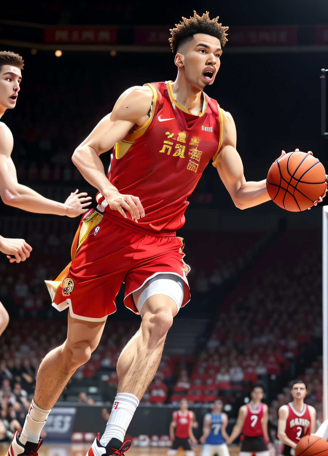 Change to the gold letters CHN,32,Golden yellow edge