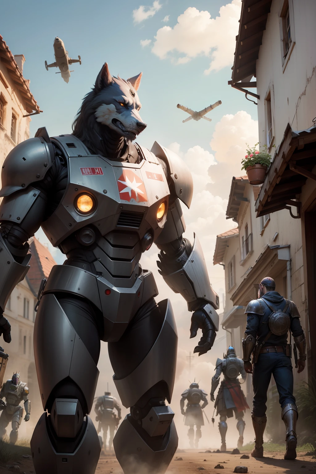 Actual early attacks on Eastern European farmers, mechs, robots, robots, and werewolves
