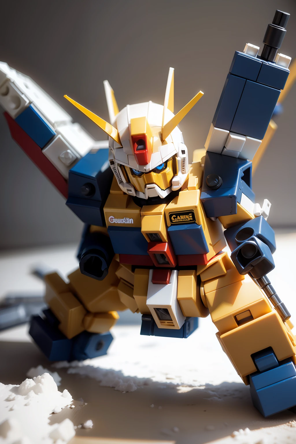 Gundam LEGO toy build
