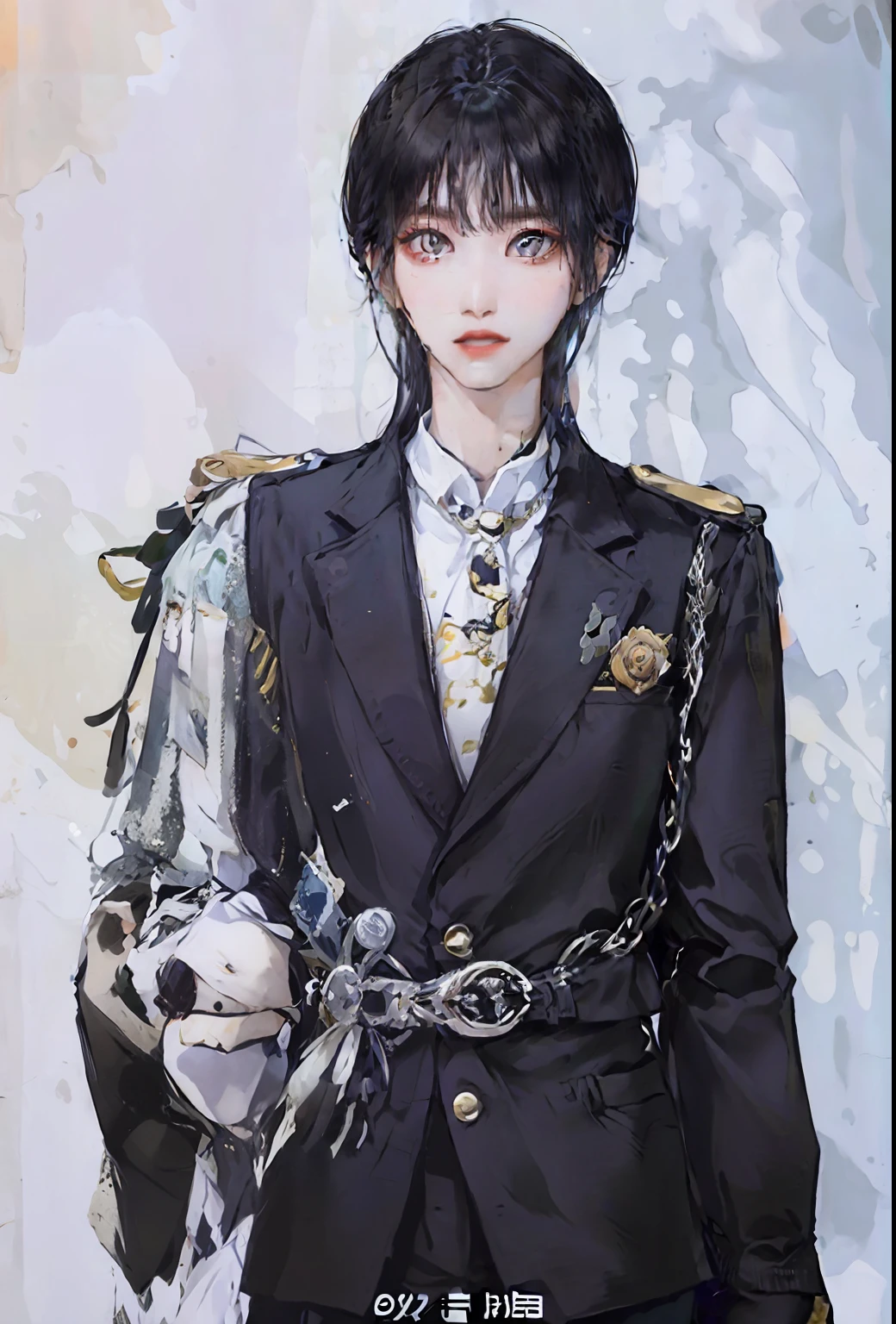 Arafad image of a man in a suit and tie and tie, Cai Xukun, bladee from drain gang, Inspired by Bian Shoumin, Beautiful androgynous prince, Delicate androgynous prince, JK school uniform, yanjun cheng, official photo, full-body xianxia, Inspired by Zhang Han, young wan angel, Handsome prince