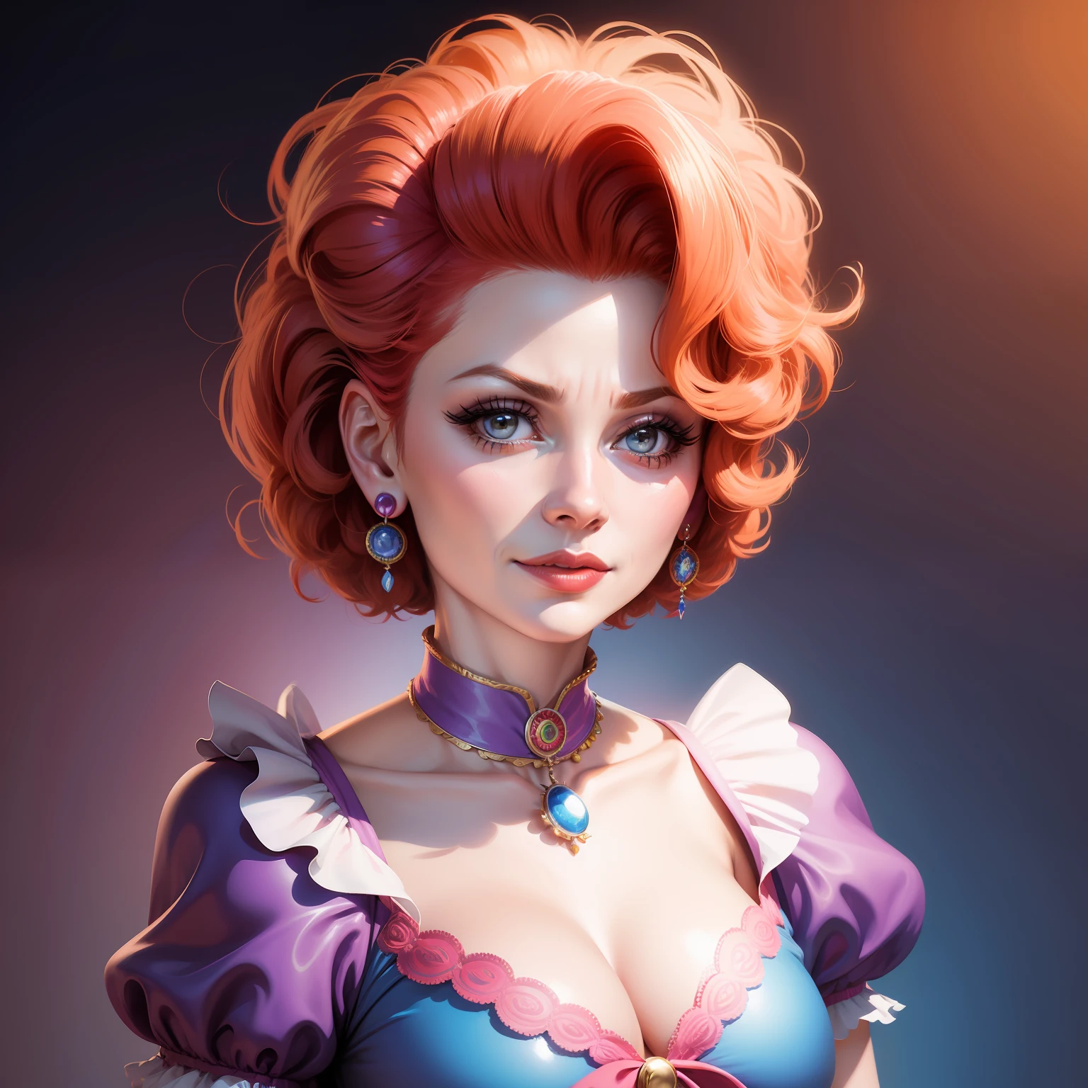 Lucille Ball, concept art, 4k, in the style of Peter Max
