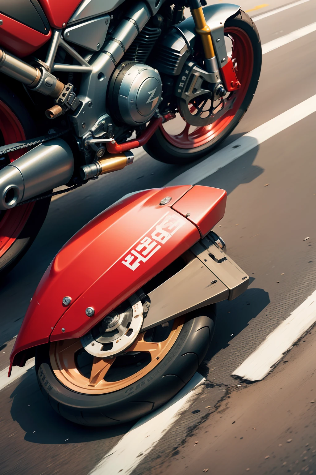 the motorcycle,Bending,Crash,There is blood,Tragic,