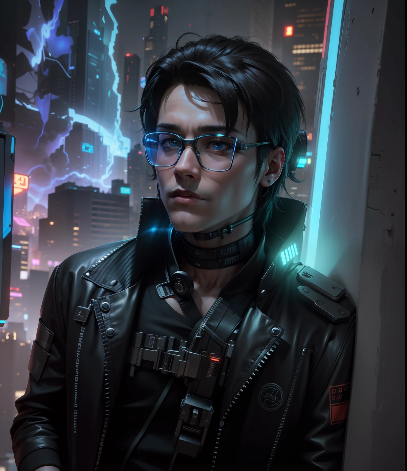 Change background, cyberpunk, ultra realistic, 8k, high quality, sharp, high quality render, boy,