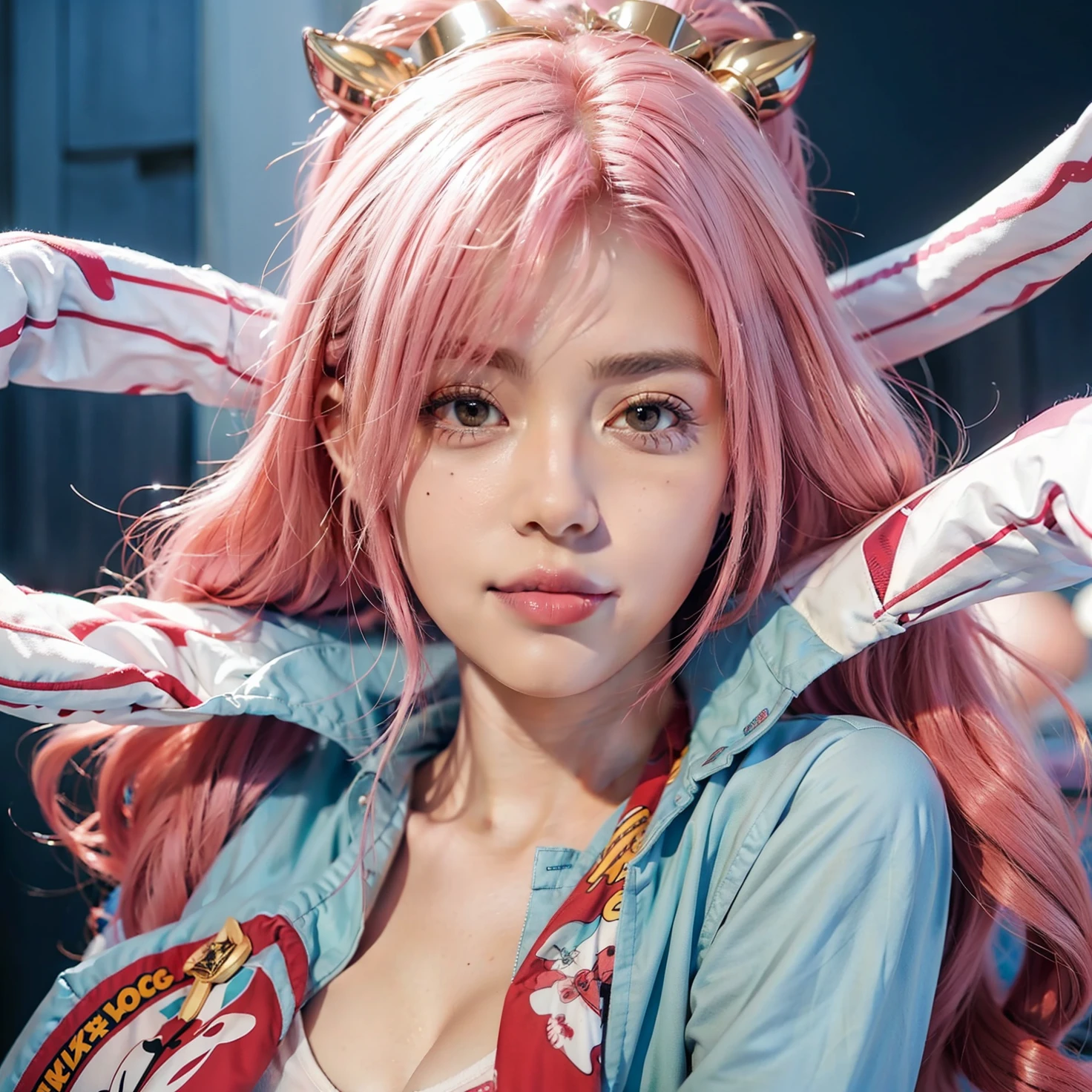 pink hair,beatiful,big breats,sweet girl