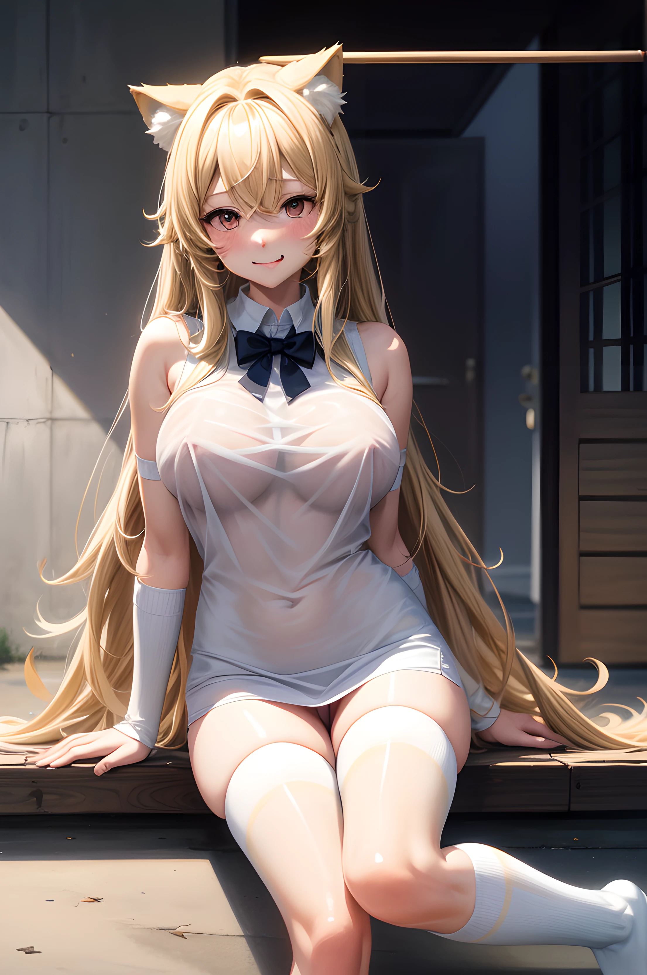 Hairy golden retriever,White knee-length socks,cat ear decorations,Shy,Stick out your tongue and draw the wire,fullnude,Overlooking,Big tits,Need,tmasterpiece,His face was shy and flushed,ssee-through,Anime character Ace Wallenstein