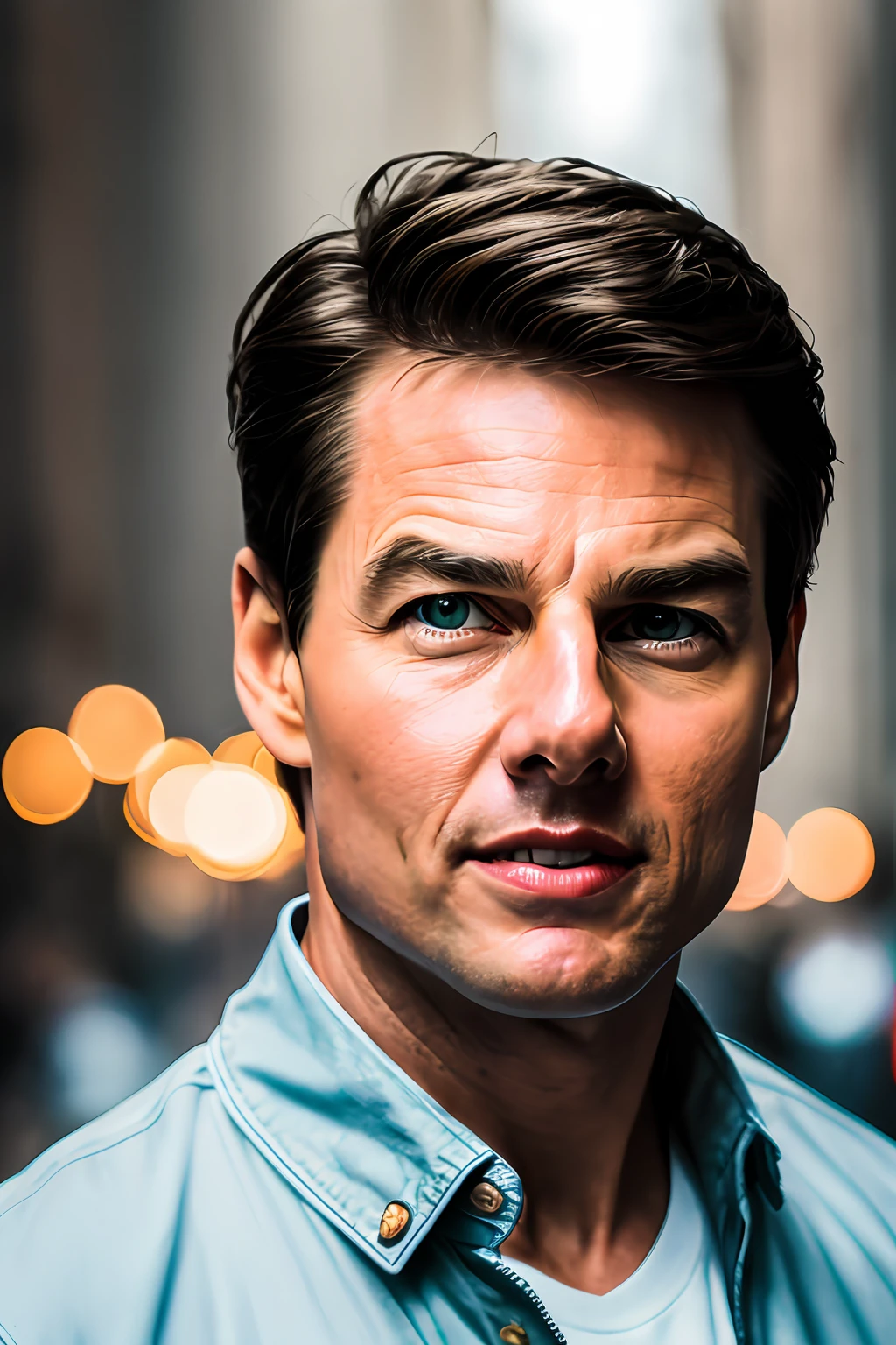 ​masterpiece、Tom Cruise walking through the night town among Italy、(high detal:1 1)、Coarse face、Natural skin、hightquality、nsfw、beautidful eyes、(detailed faces and eyes)、(faces: 1 2)、noise、extra, Authentic Photos, PSD, lamp film photography, foco nítido, Contrast lighting, Detailed skin, High Resolution 8k, Crazy Detail, realisticlying, professional photograpy, 8k UHD, SLR camera, Soft lighting, hightquality, film grains, FujifilmXT3