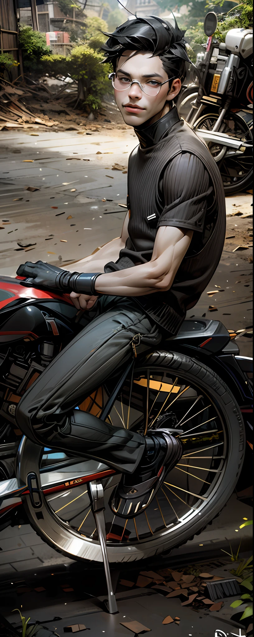 Change background syberpunk handsome boy realistic face 8k ultra realistic