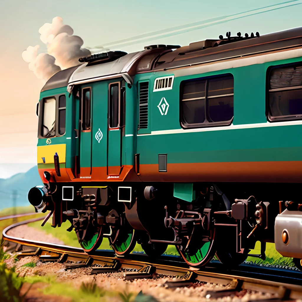 A mech with a harmonious electric locomotive
