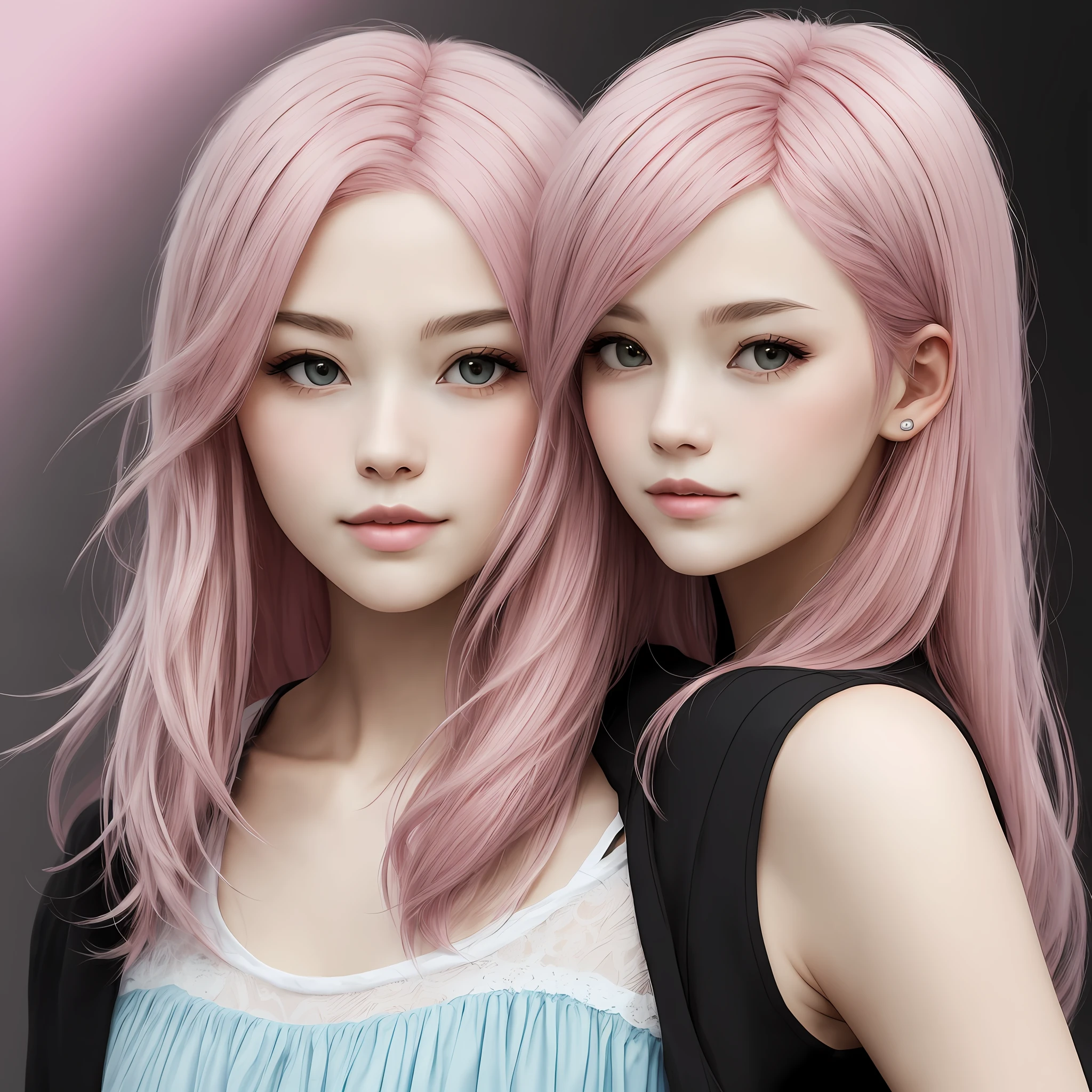 A pink-haired