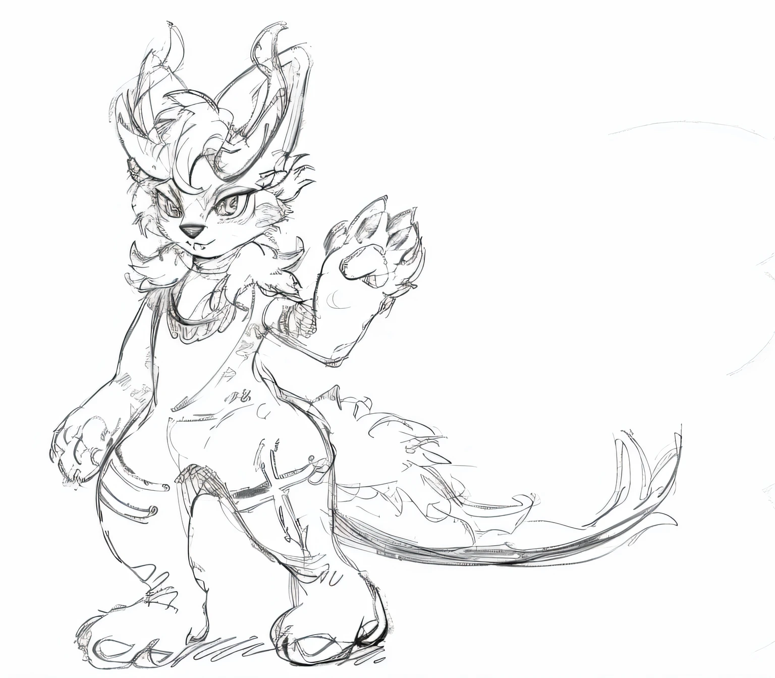 sketches of a cat with a tail and a tail, young male anthro dragon, anthro dragon art, professional furry drawing, as an anthropomorphic dragon, but as an anthropomorphic dragon, anthro lizard, furry character, fursona furry art commission, old sketch, simple lineart, anthro art, furry fluffy iridescent dragon