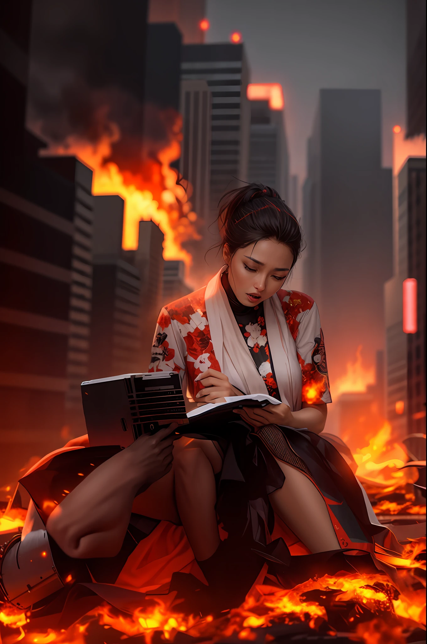 City on fire