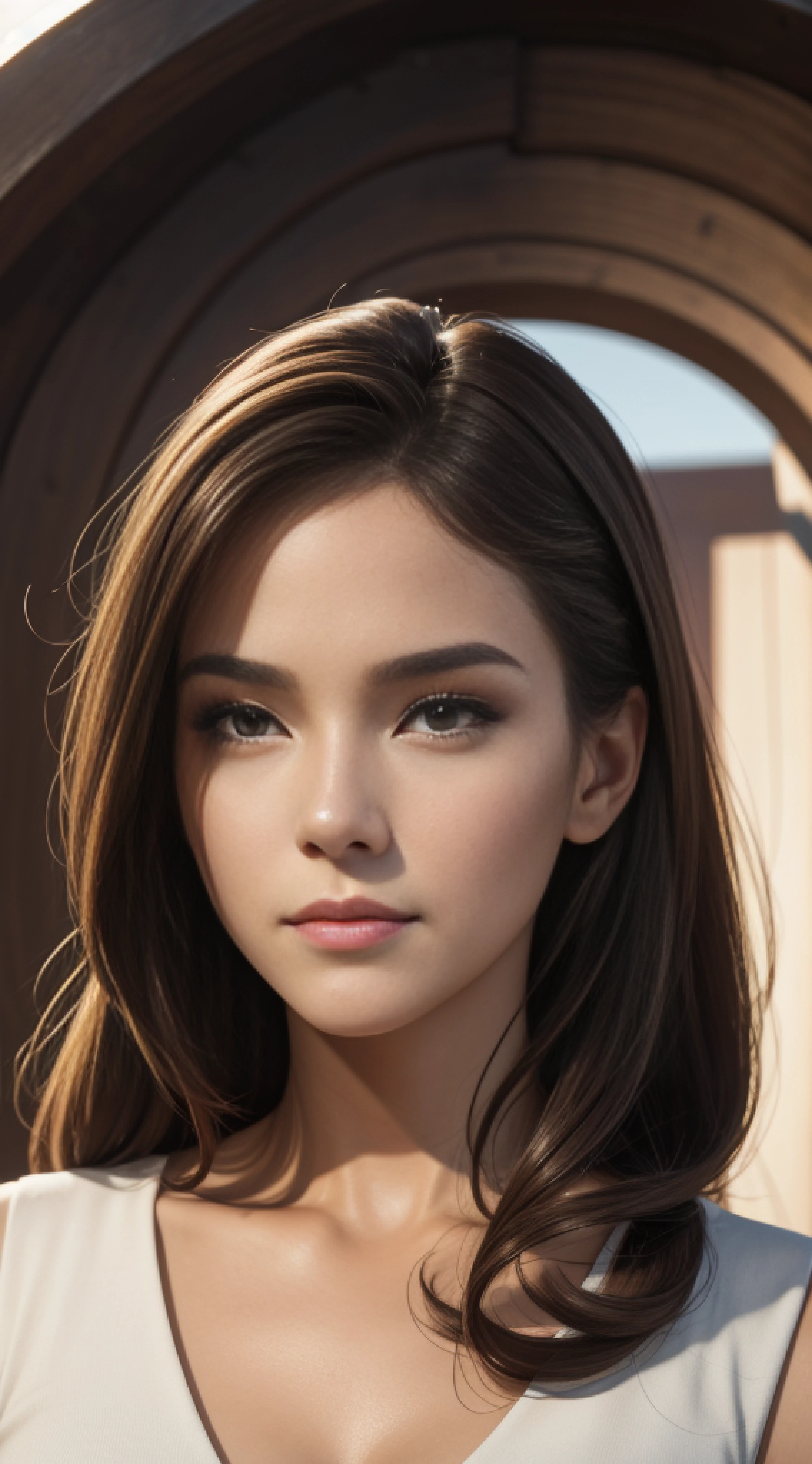 Jessica Alto face closeup, 4k photo