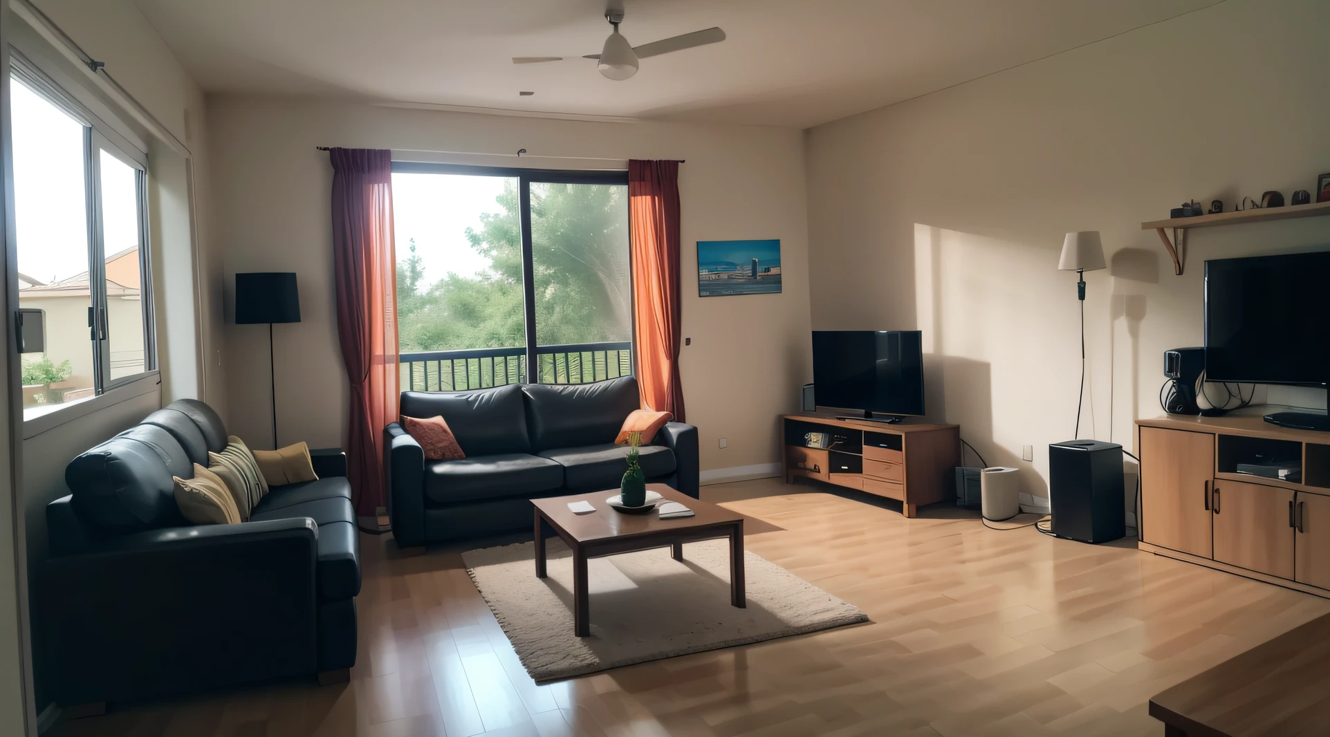 living room, no people