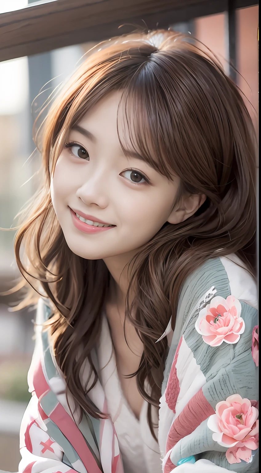 8K raw photos、Beautie:2.0、18year old、Korean Idol、cute little、slim figure、beautiful eyes finely detailed、a park、Perfect eye makeup、((A smile:1.6))、Beautiful and thin legs、(chestnut-colored hair)、Medium Hair、fluffy hair、parka、s lips、laugh、realisitic、a picture、独奏、(​masterpiece)、Photorealsitic:1.9、dynamic ungle、(Photorealsitic:1.3)、ultra-detailliert、(high detal)The skin:1.2)、(top-quality:1.0)、(超A high resolution:1.0)、(Orchan-6500:0.3)、Wavy detailed hair、length hair、rays of sunshine、(Beautiful detailed makeup)、(sexual excitement、red blush、Rough breathing:1.0) )、((Highly sexual))