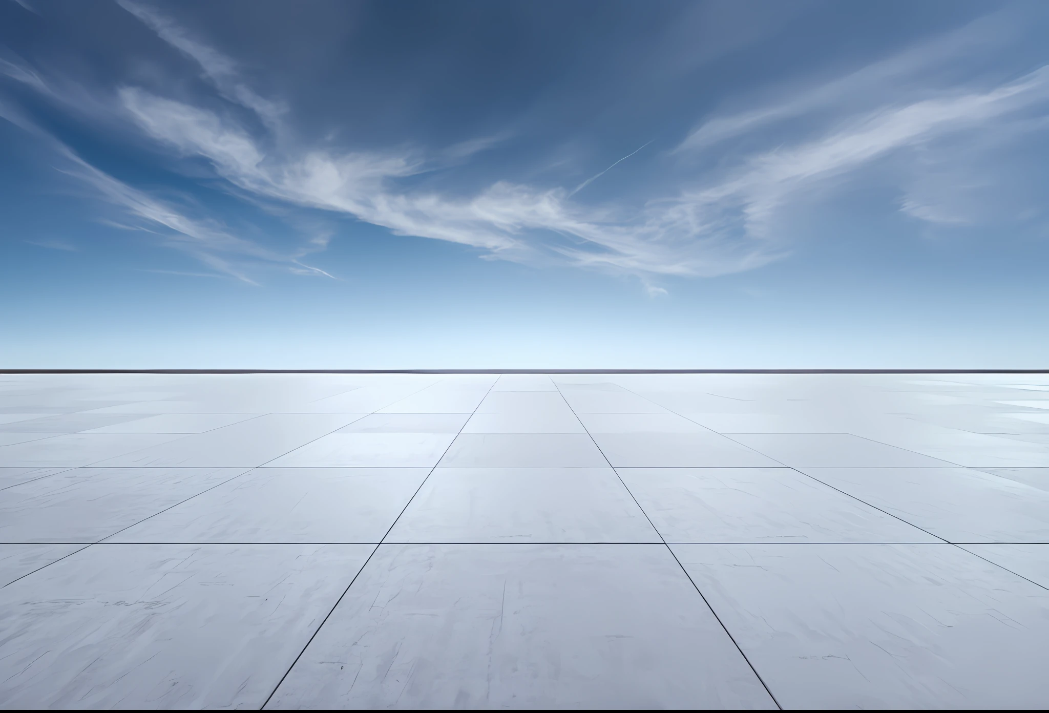 Concrete floor There are no floor gaps