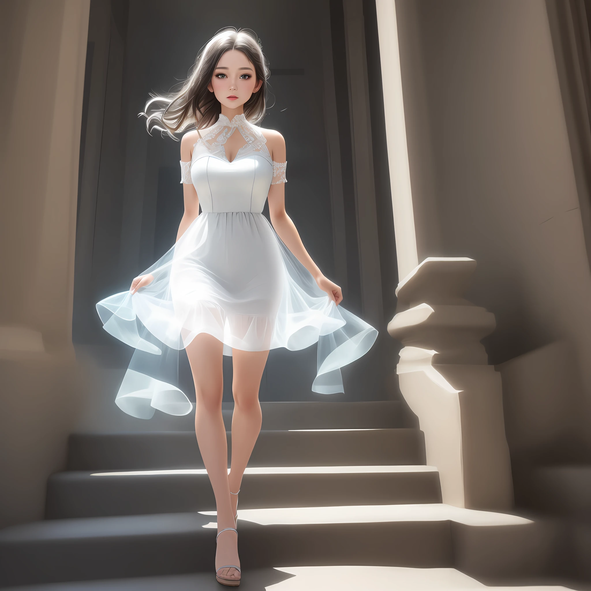 Translucent dress